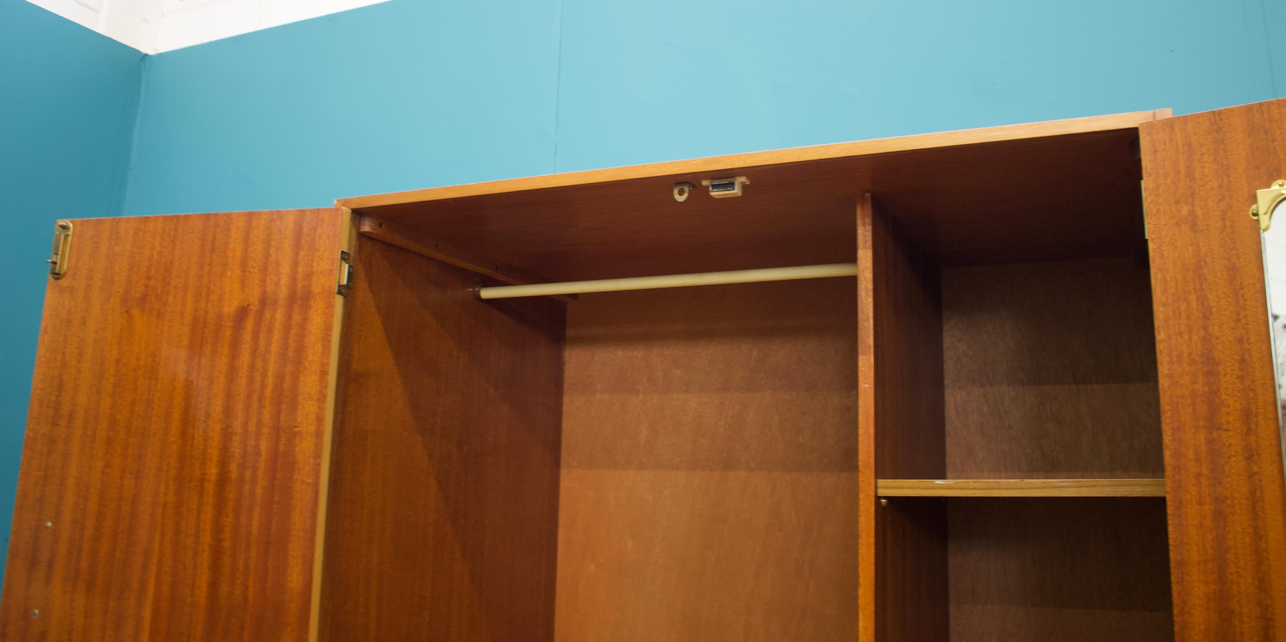 Mid-Century Teak Wardrobe, 1960s 2
