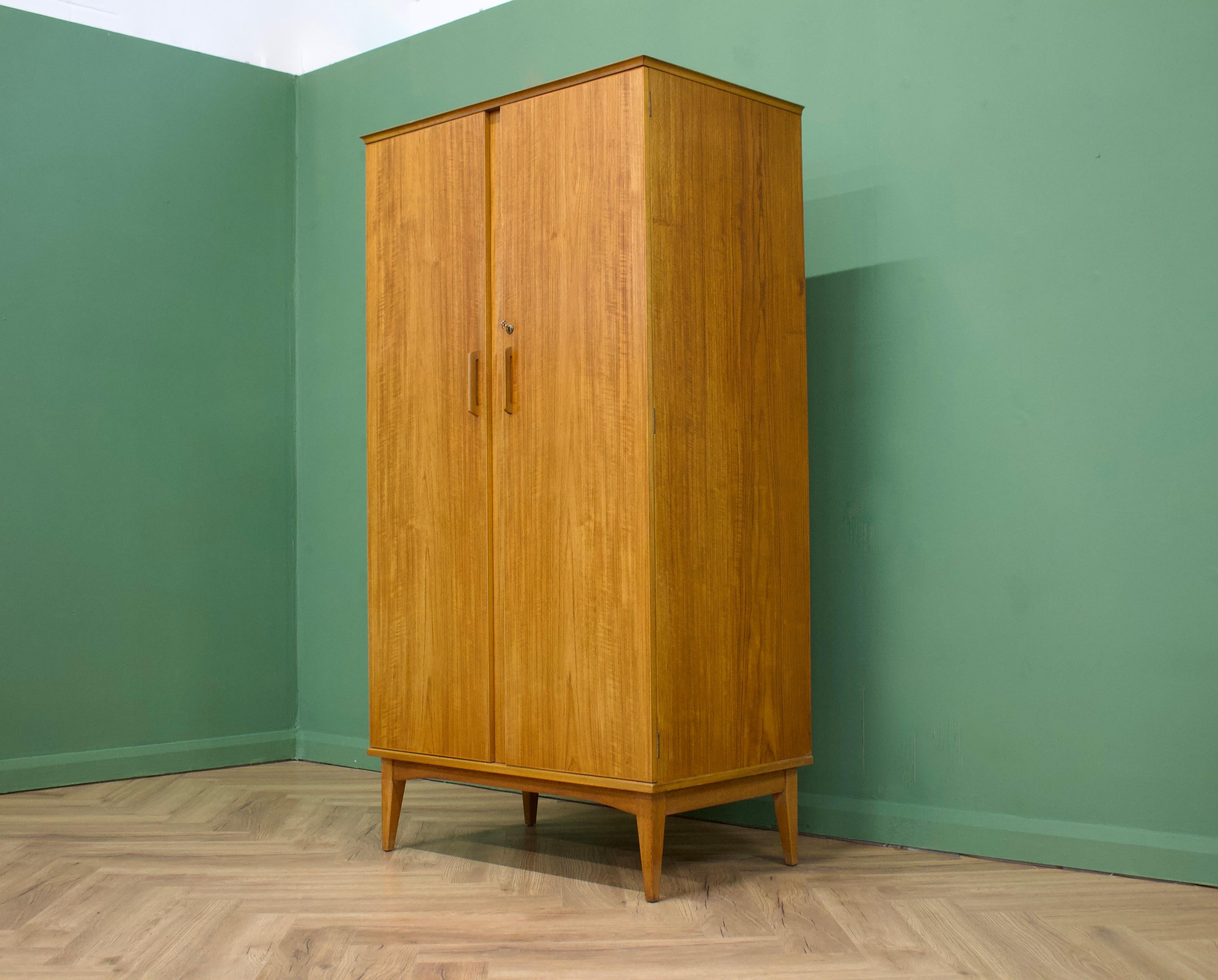 British Mid Century Teak Wardrobe by Alfred Cox for Heals, 1960s