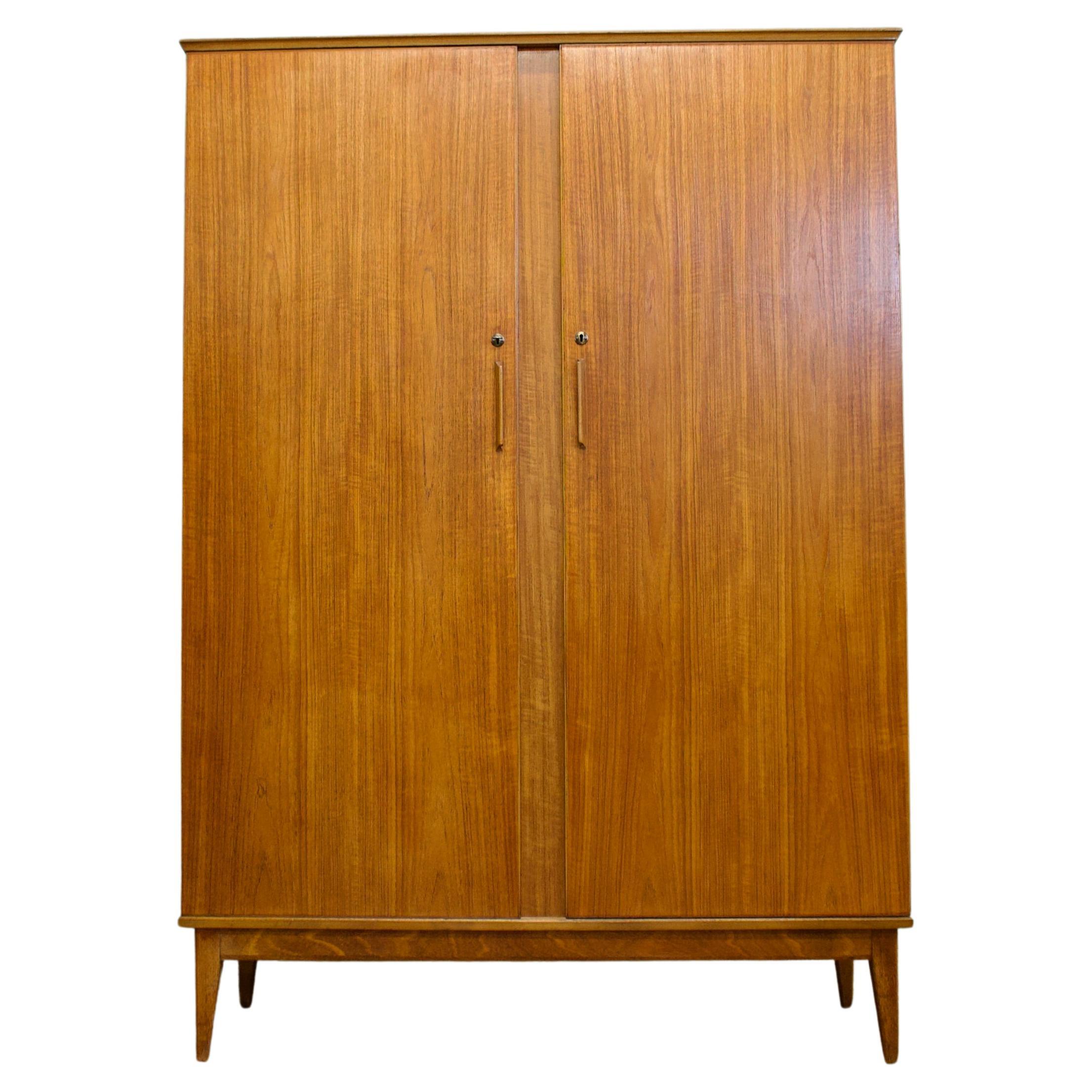 Mid Century Teak Wardrobe by Alfred Cox for Heals, 1960s