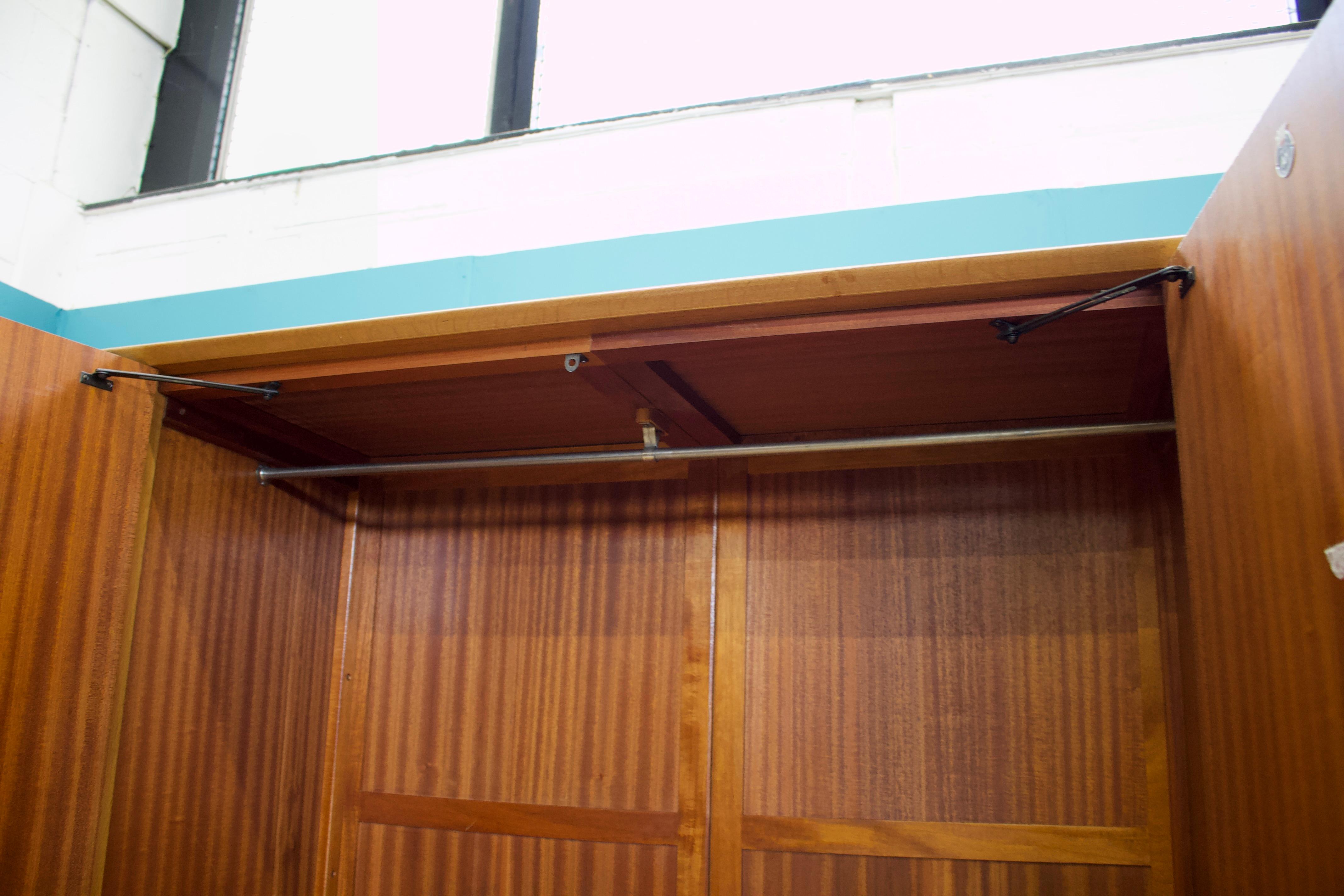 Mid Century Teak Wardrobe from Crown Furniture, 1960s 1