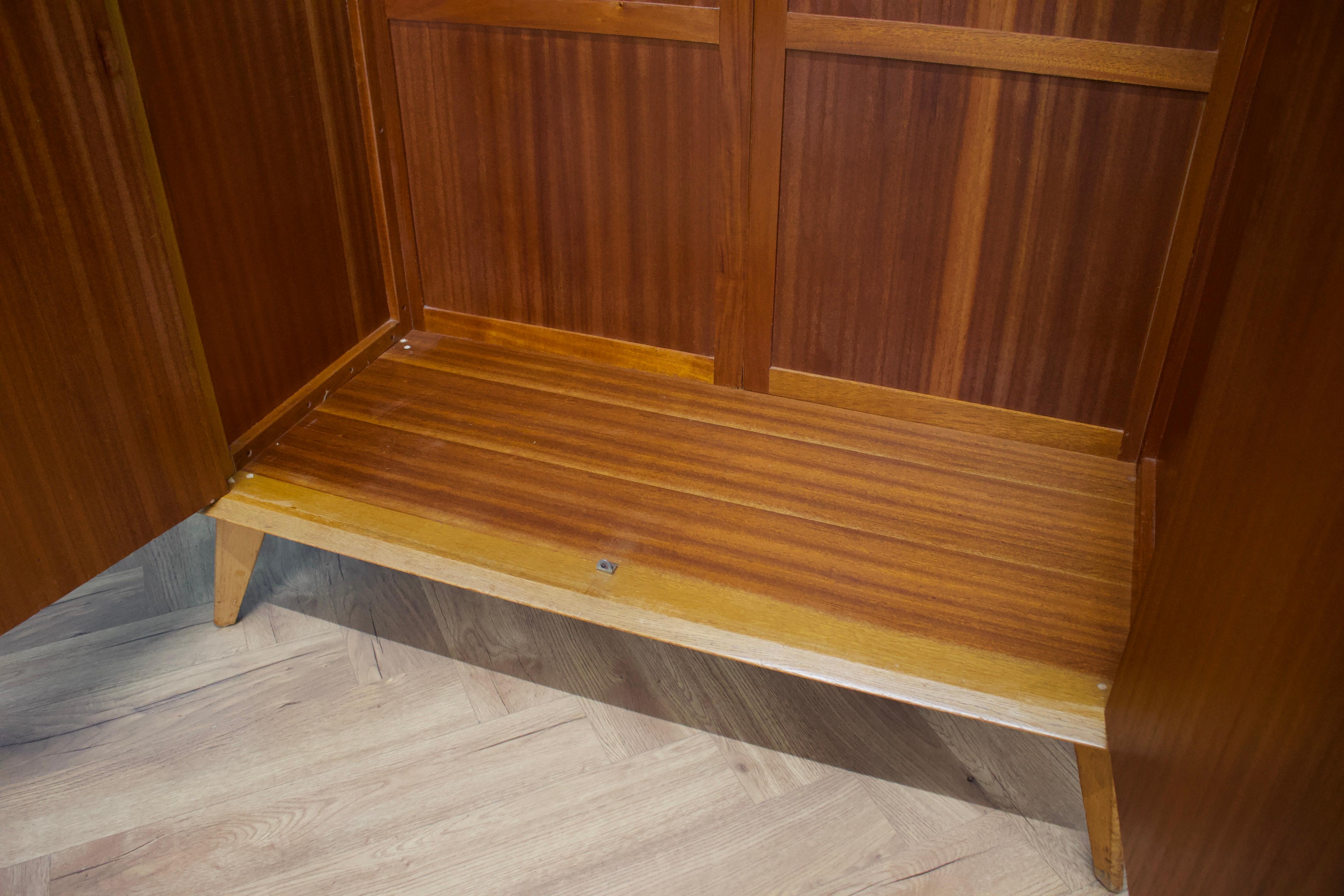 Mid Century Teak Wardrobe from Crown Furniture, 1960s 2