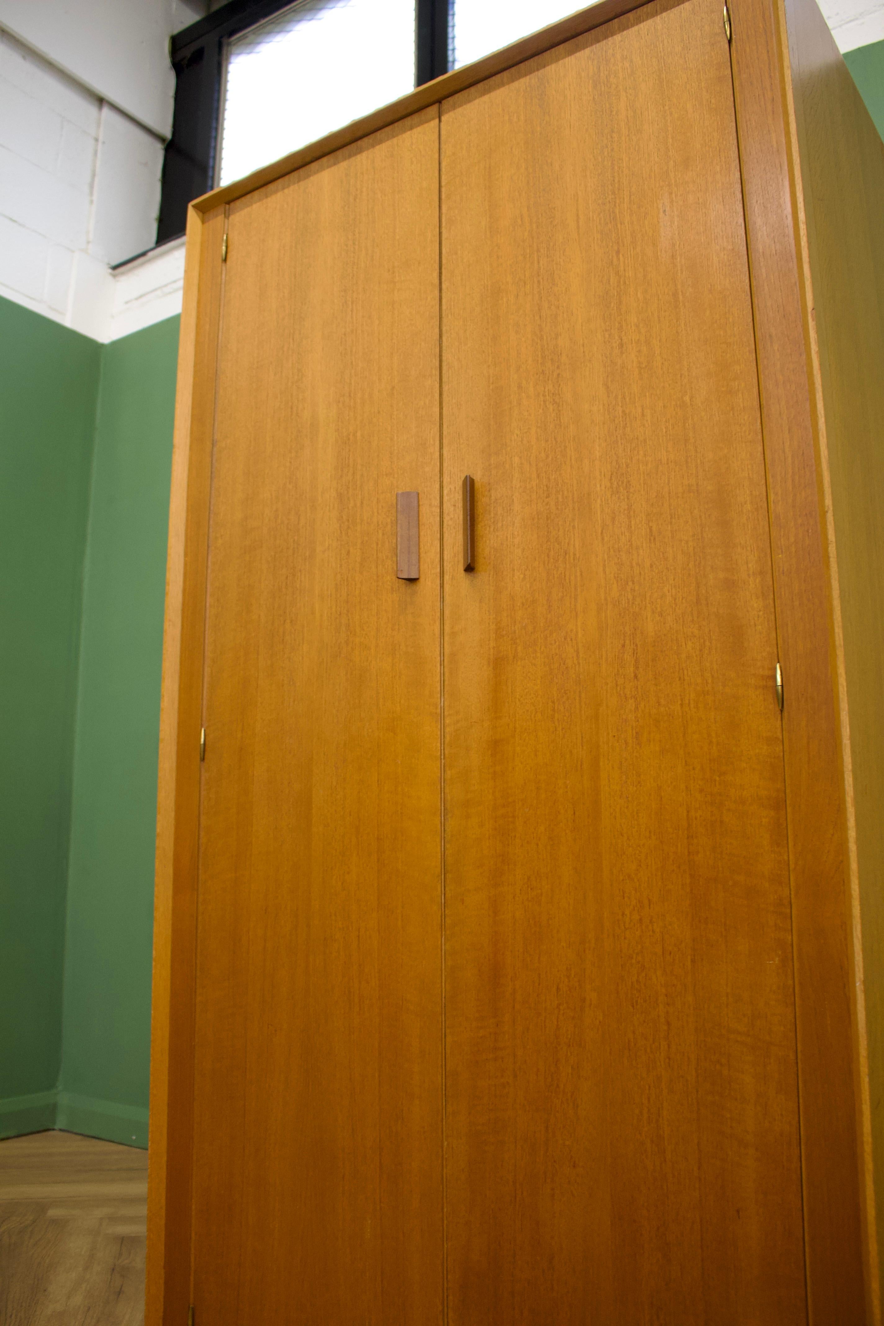 Mid Century Teak Wardrobe from G Plan, 1960s In Good Condition In South Shields, GB