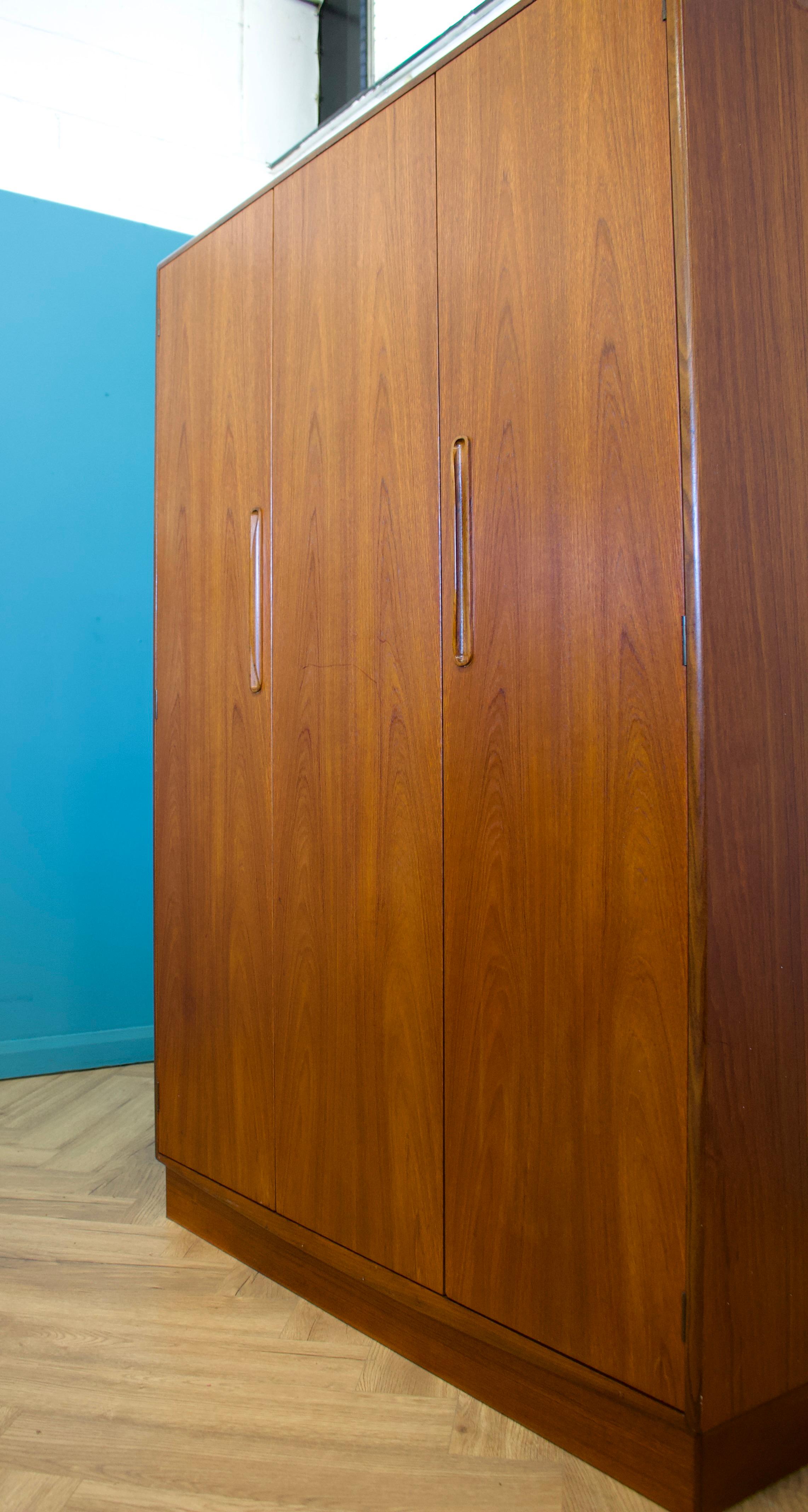 Mid Century Teak Wardrobe from G Plan, 1970s 1