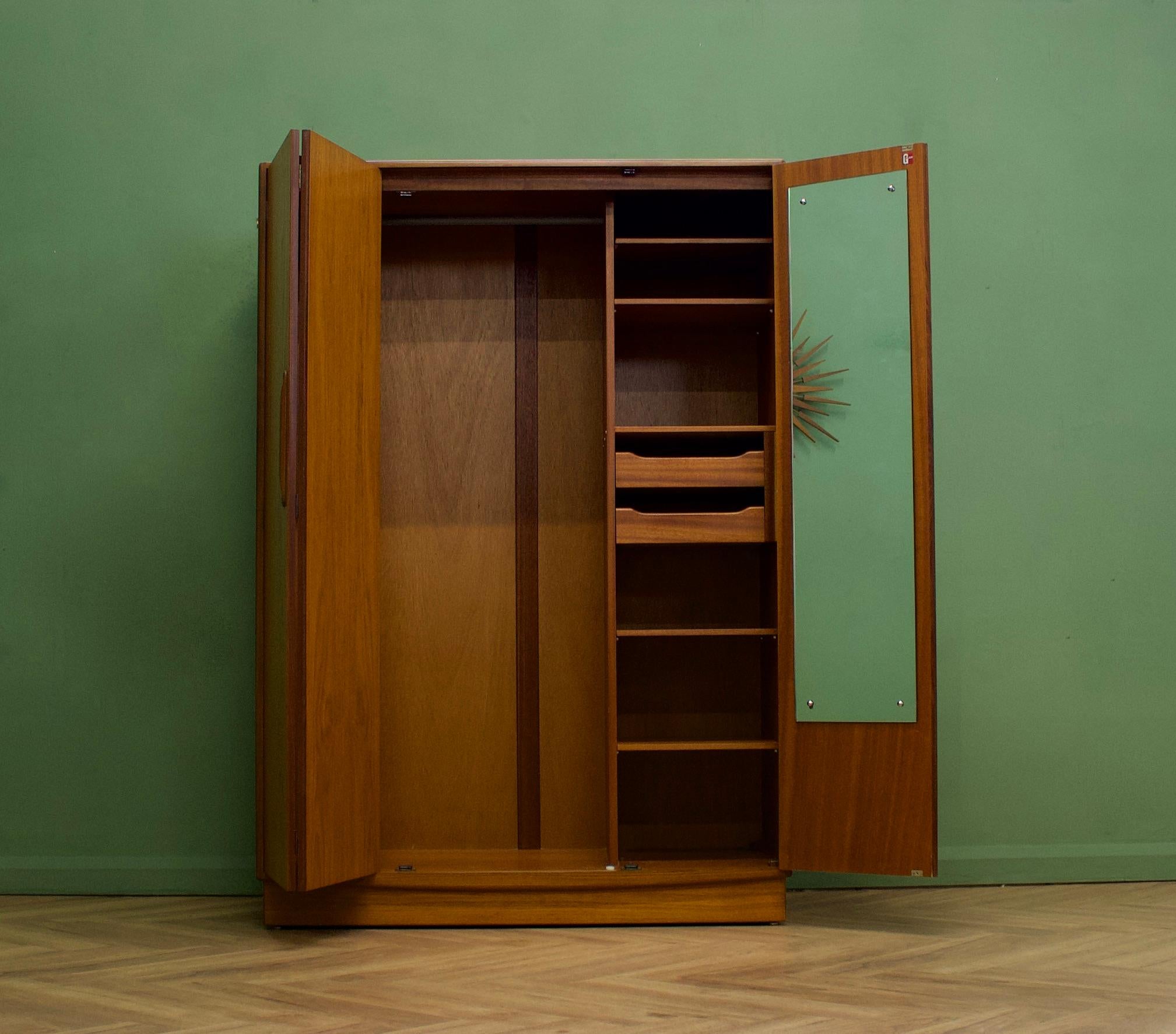 British Mid Century Teak Wardrobe from G Plan, 1970s