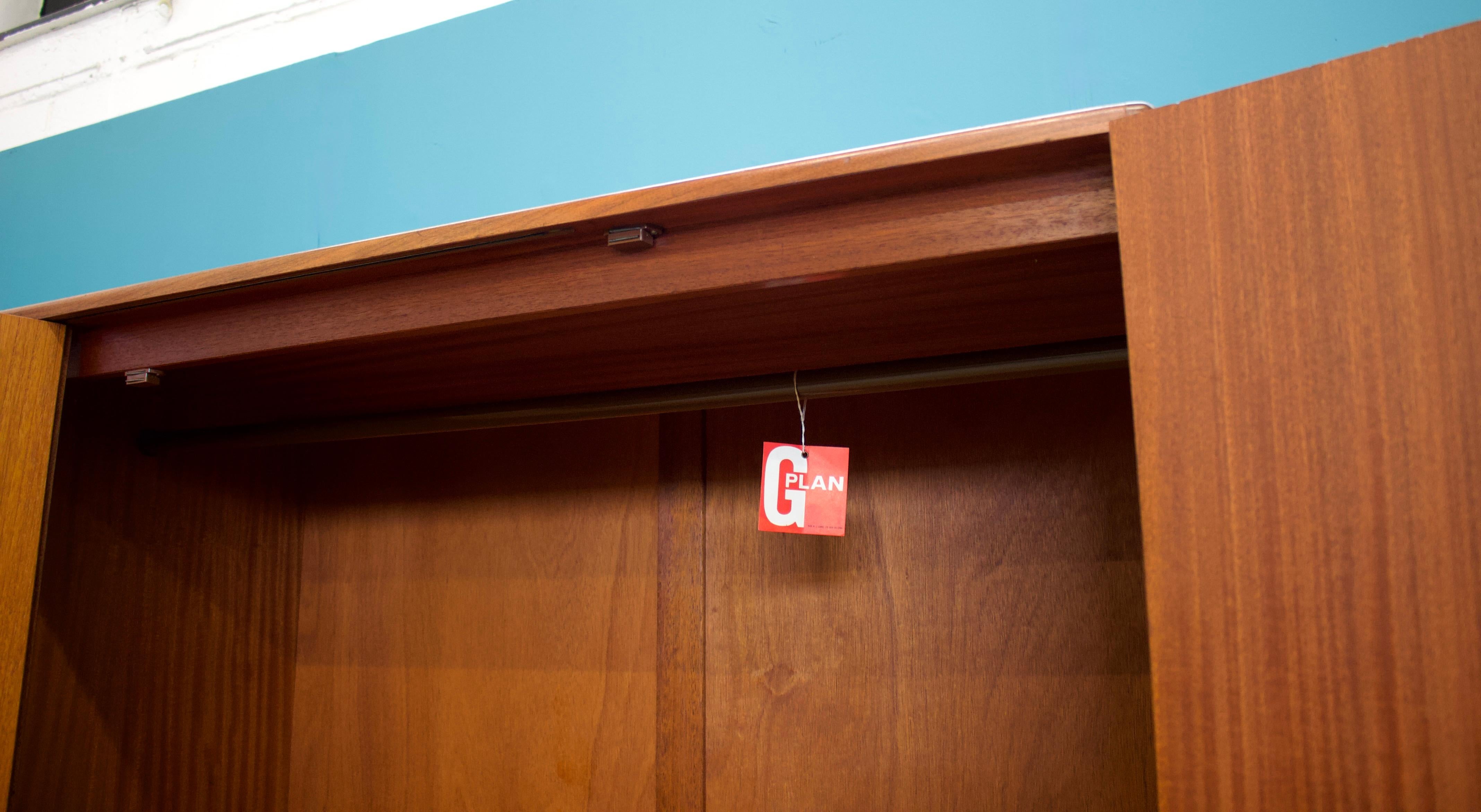 British Mid Century Teak Wardrobe from G Plan, 1970s