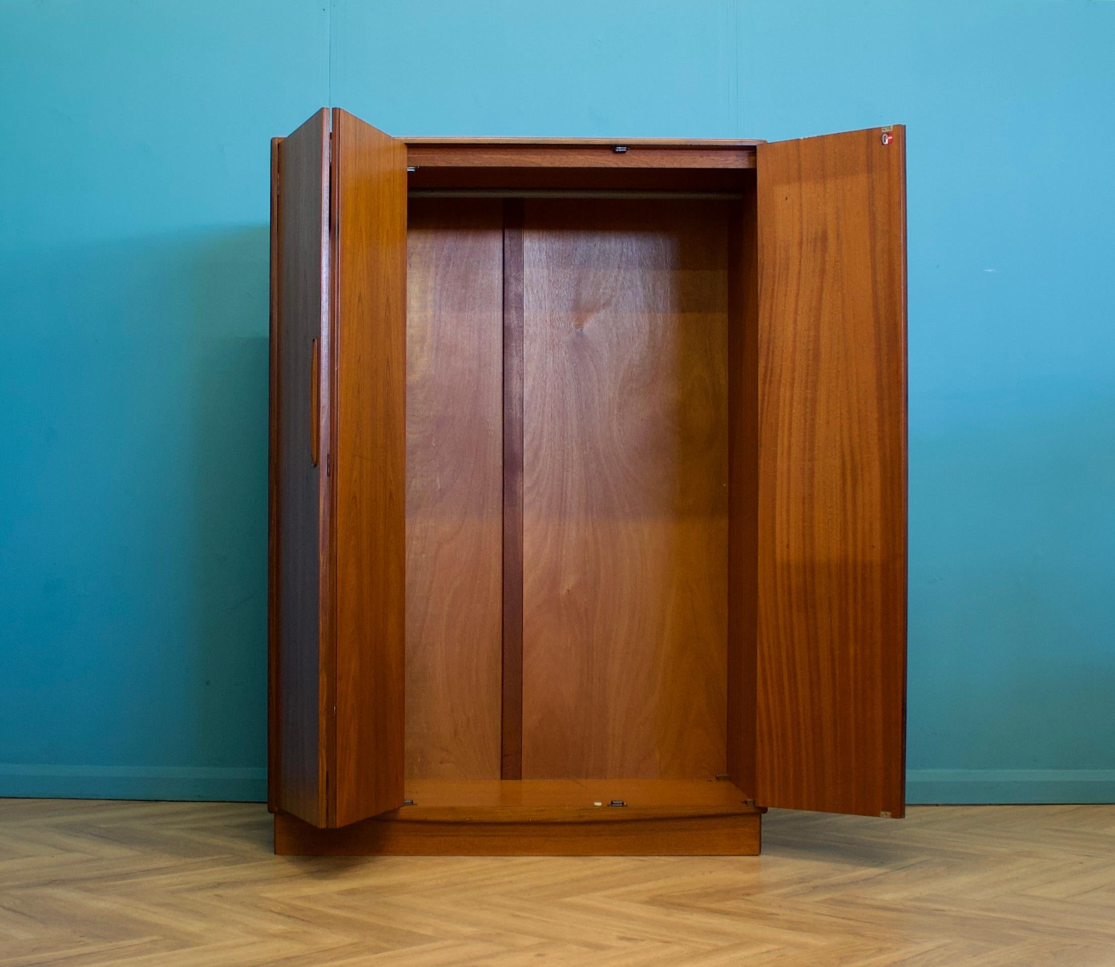 Veneer Mid Century Teak Wardrobe from G Plan, 1970s