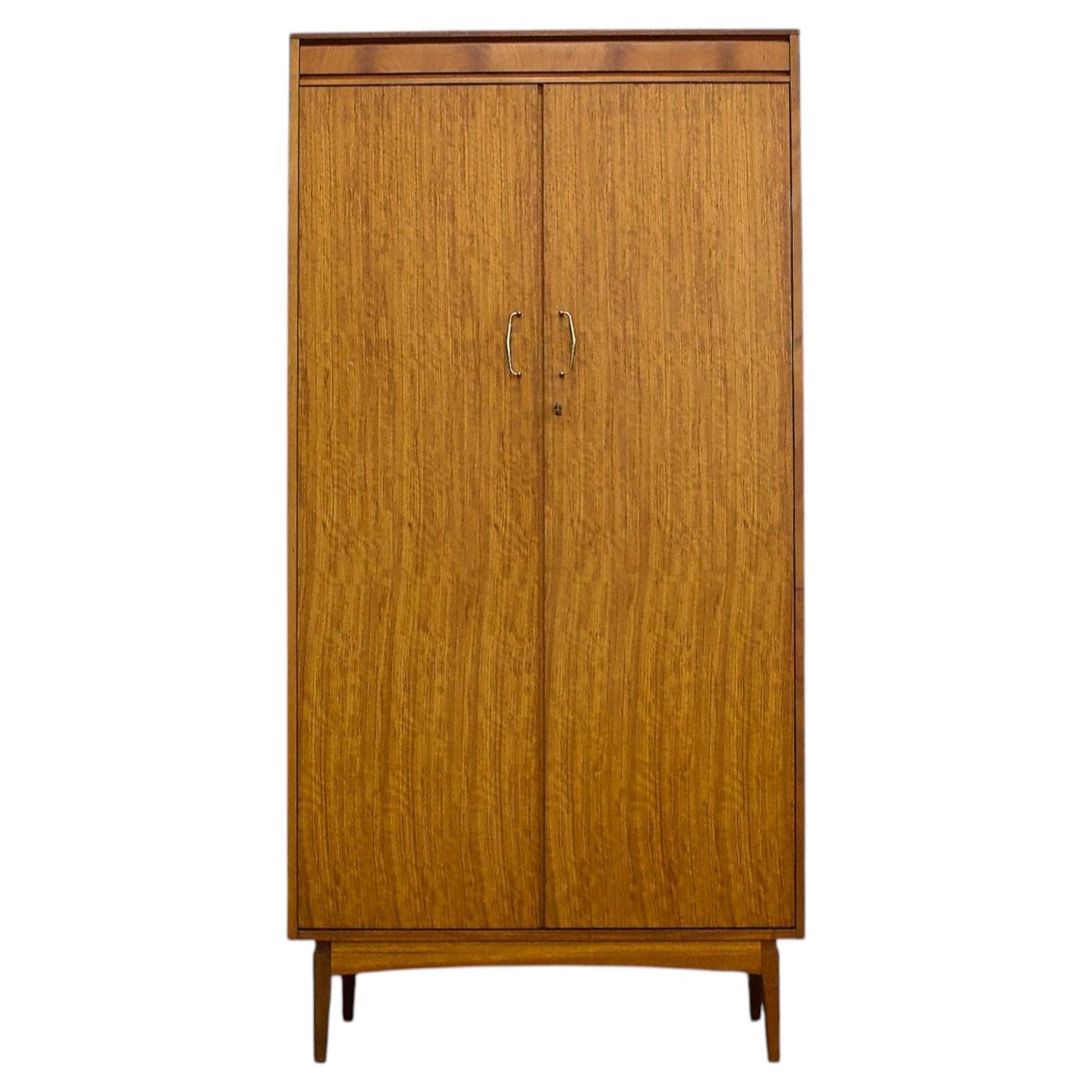 Mid Century Teak Wardrobe from Golden Key, 1960s