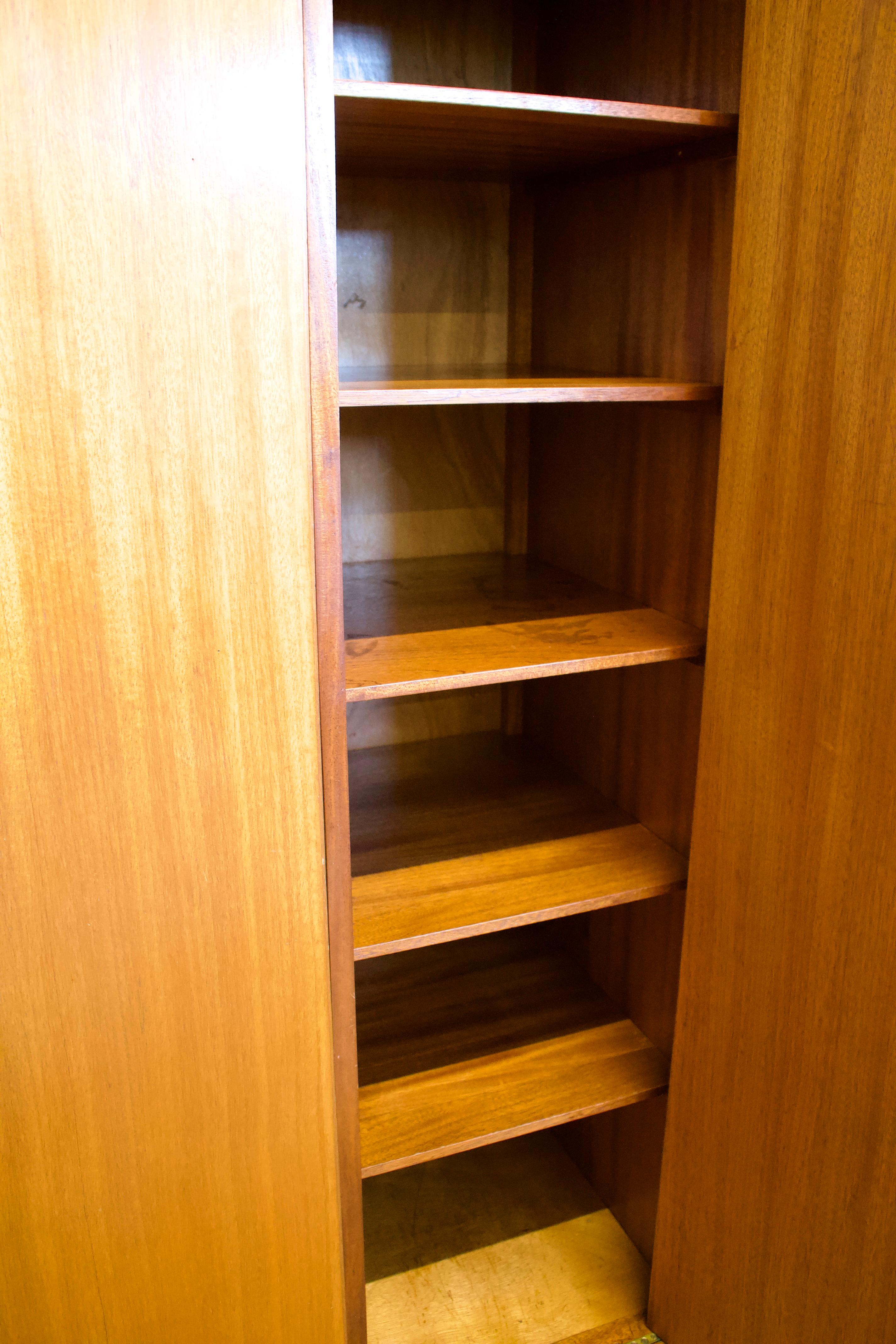 Veneer Mid Century Teak Wardrobe from Loughborough for Heals, 1960s