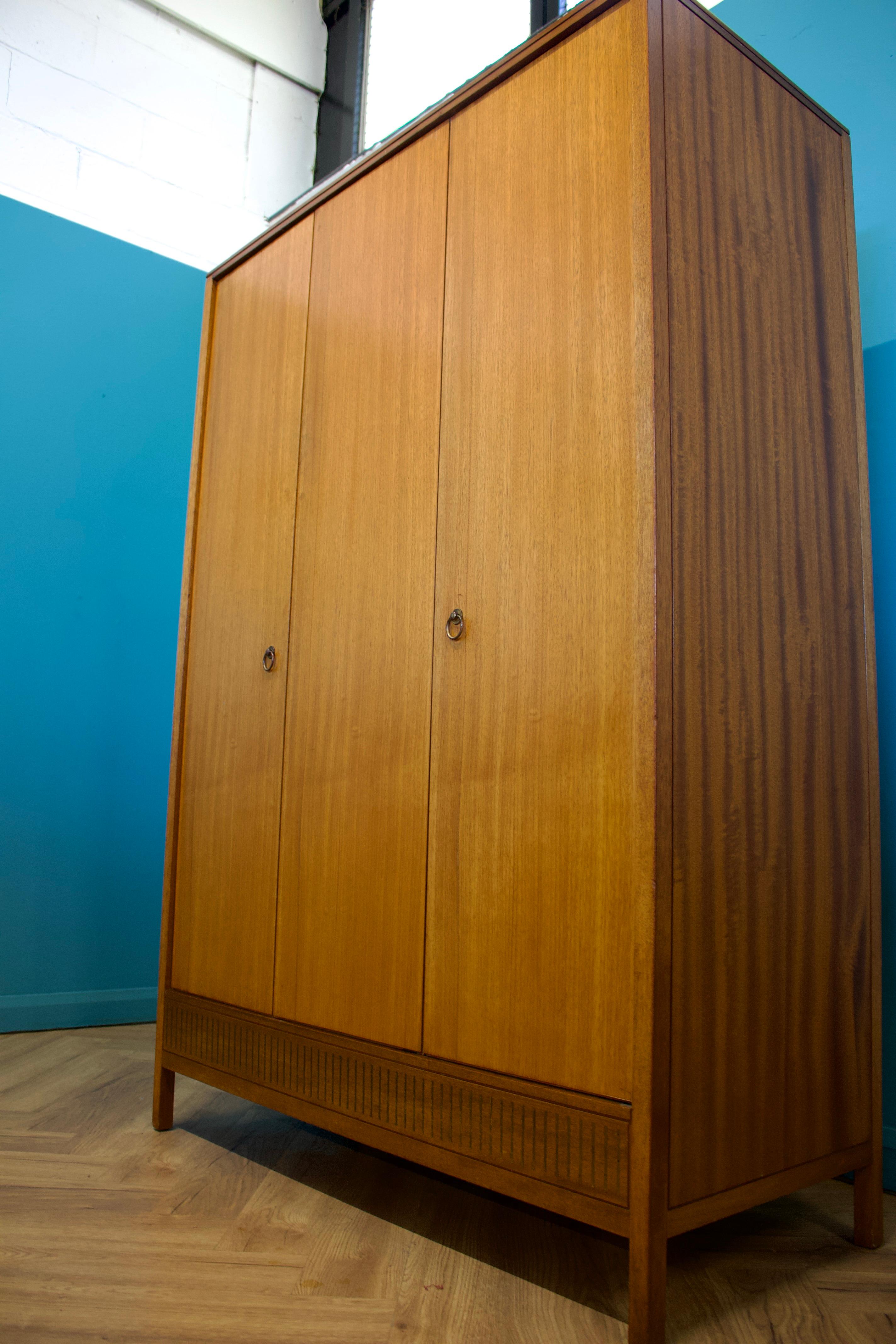 Mid Century Teak Wardrobe from Loughborough for Heals, 1960s 2