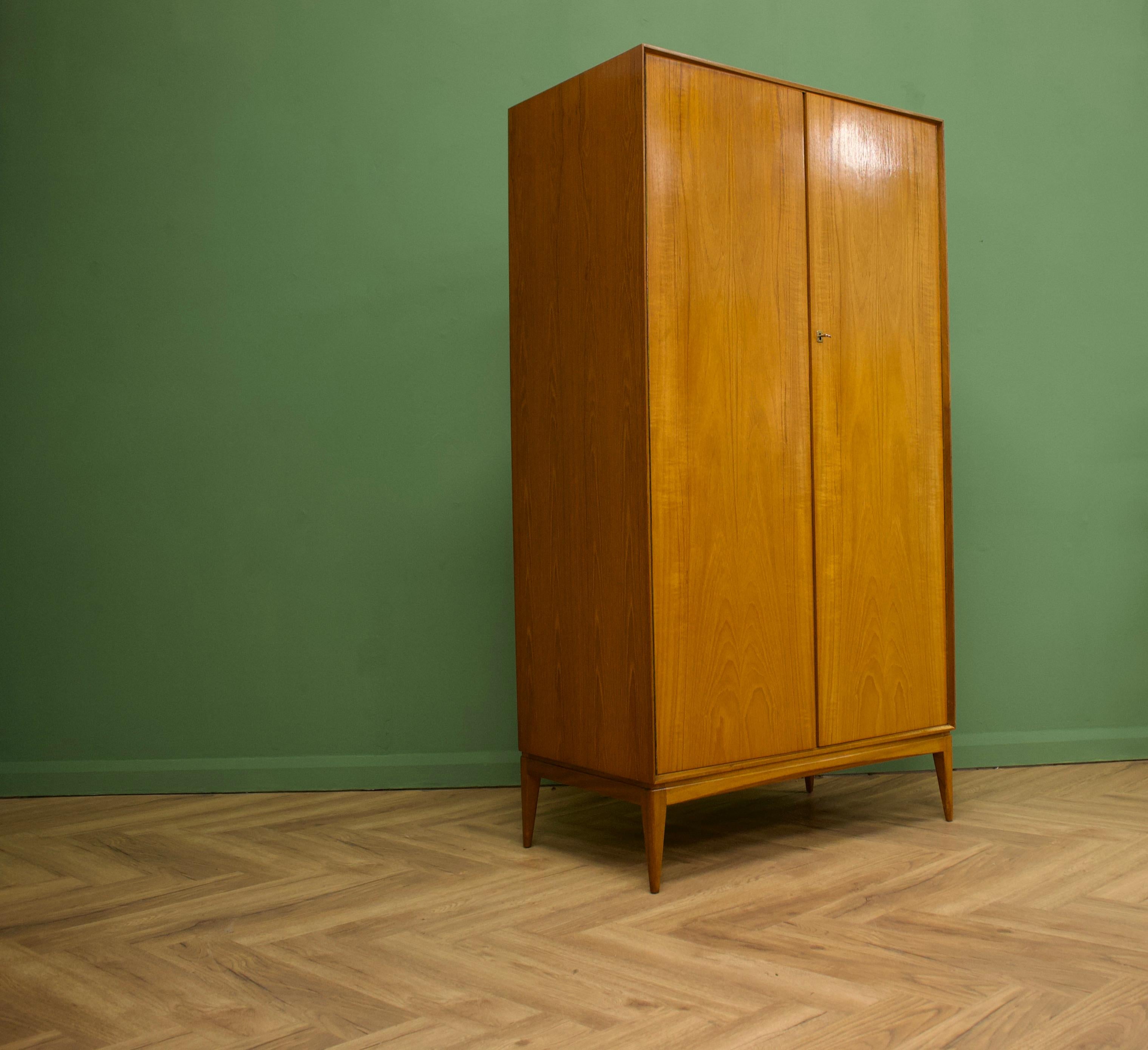 European Mid Century Teak Wardrobe from McIntosh, 1960s