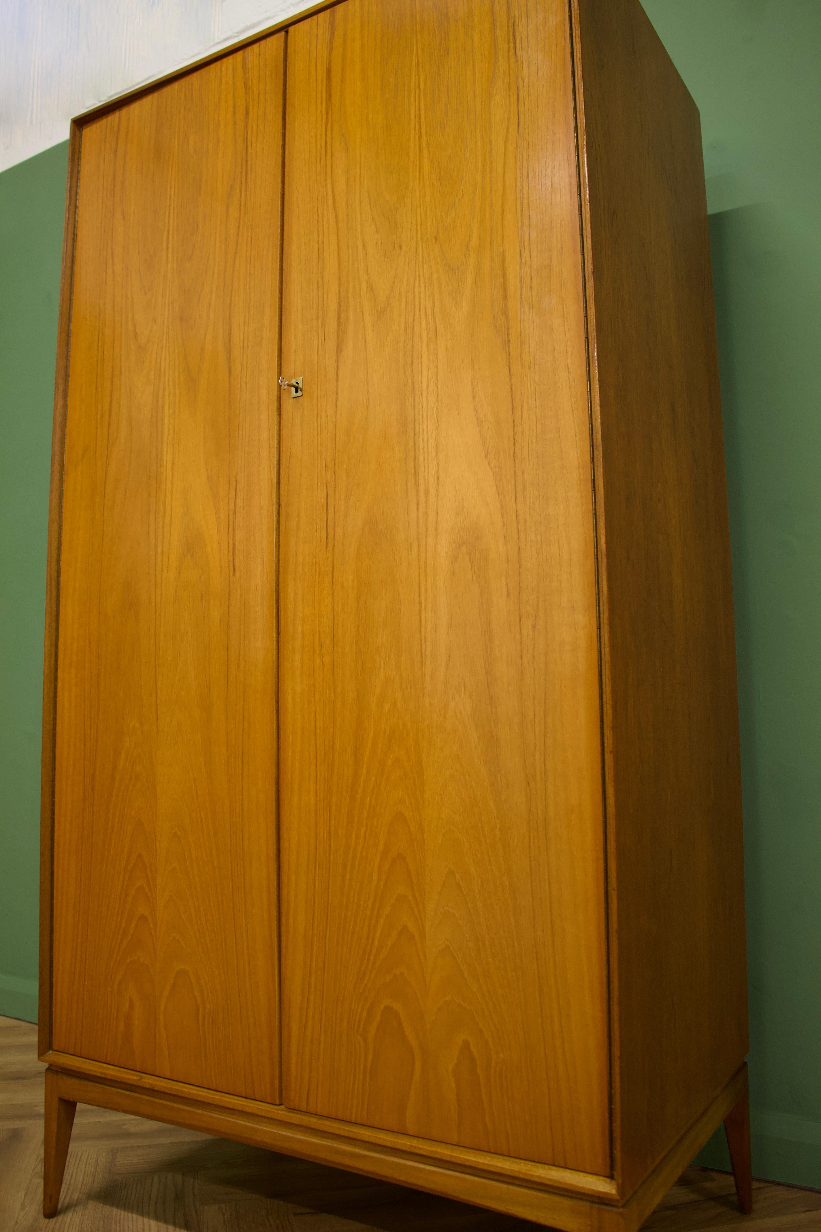 Mid Century Teak Wardrobe from McIntosh, 1960s In Good Condition In South Shields, GB