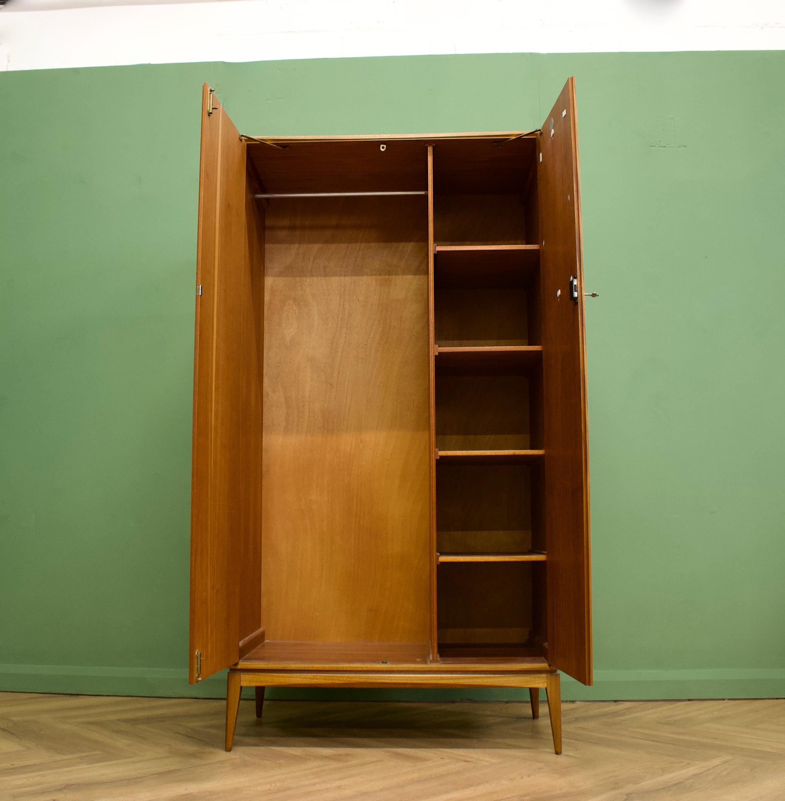 Midcentury Teak Wardrobe from McIntosh, 1960s In Good Condition In South Shields, GB