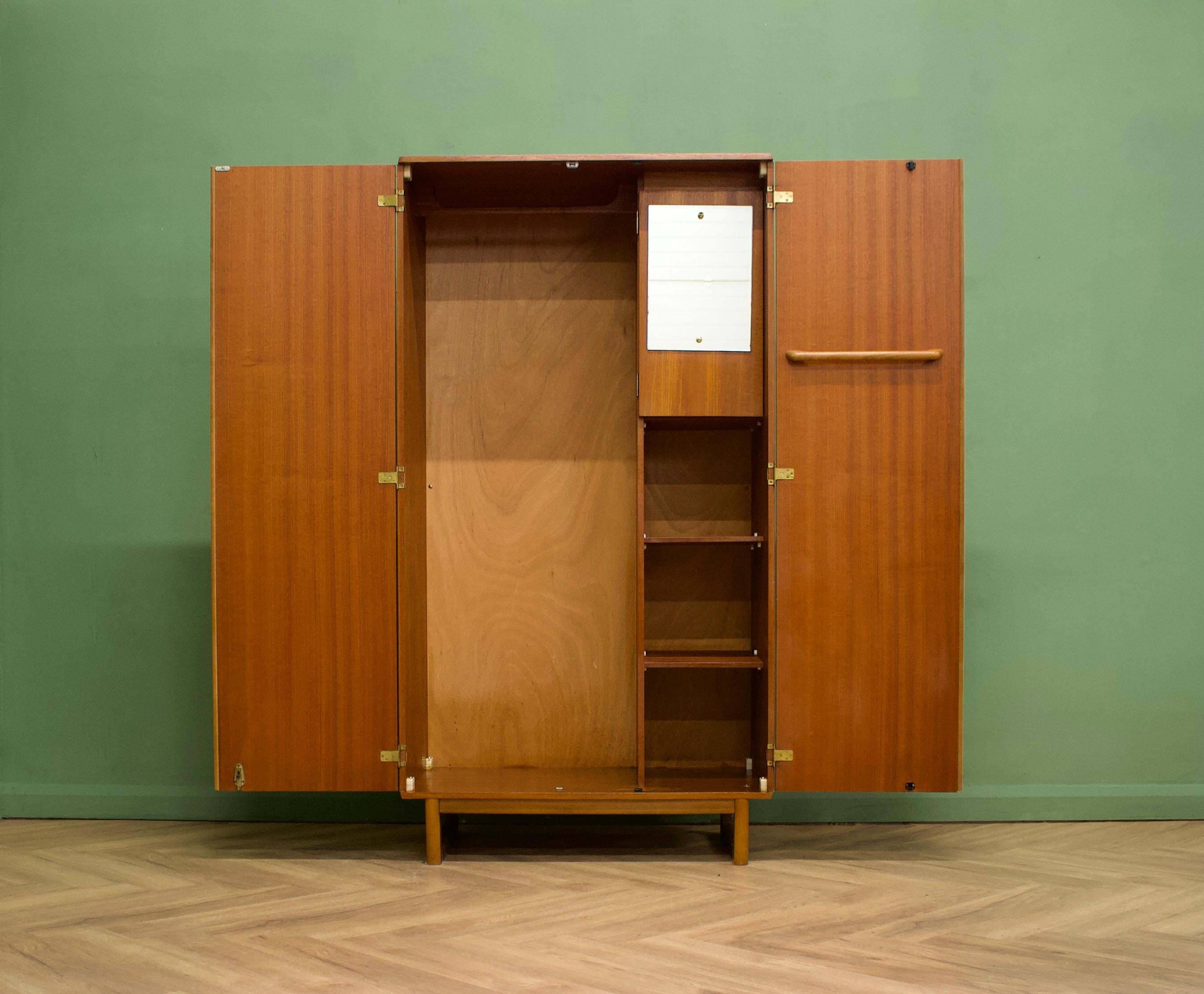 Mid-Century Teak Wardrobe from Stonehill, 1960s In Good Condition In South Shields, GB