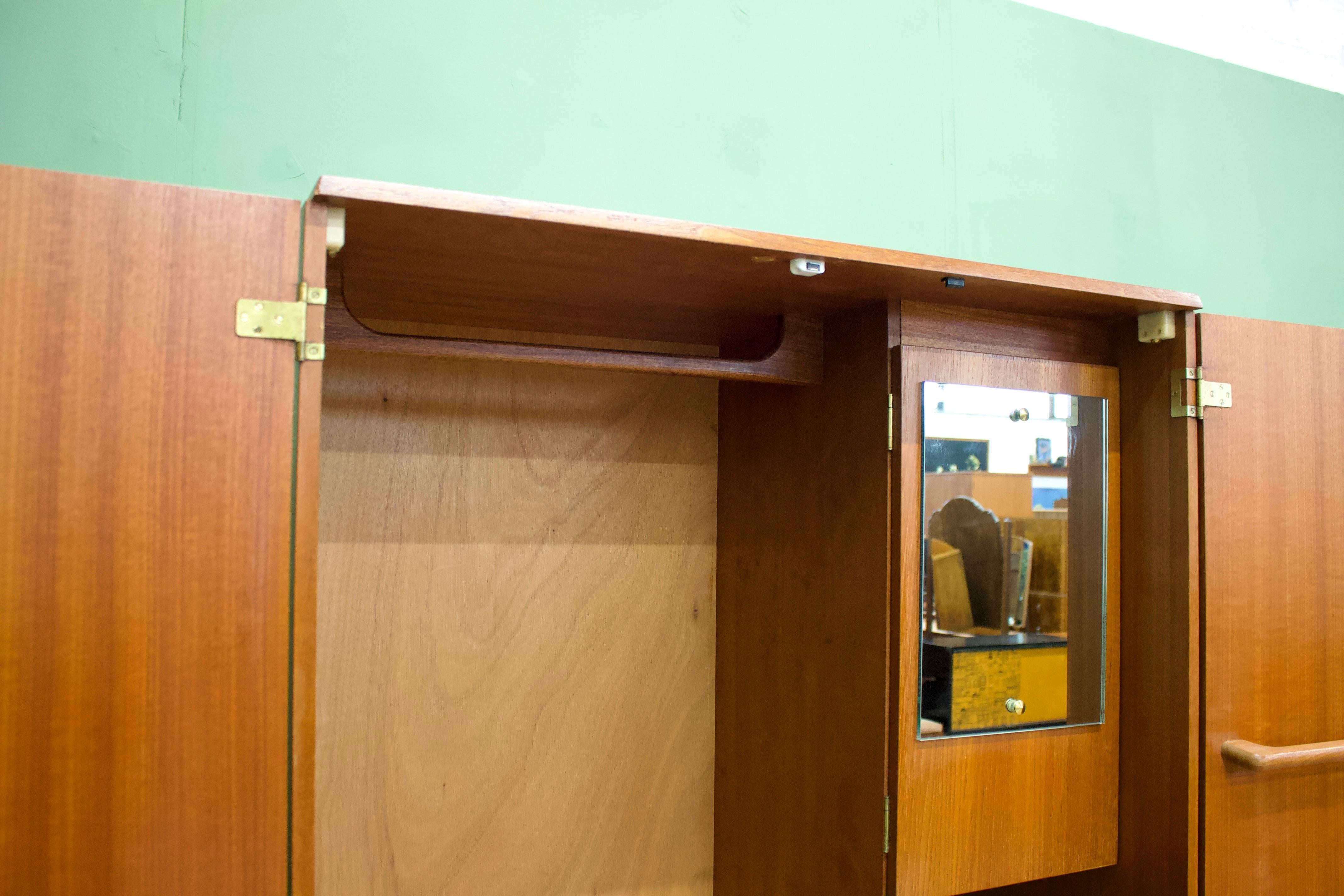 20th Century Mid-Century Teak Wardrobe from Stonehill, 1960s