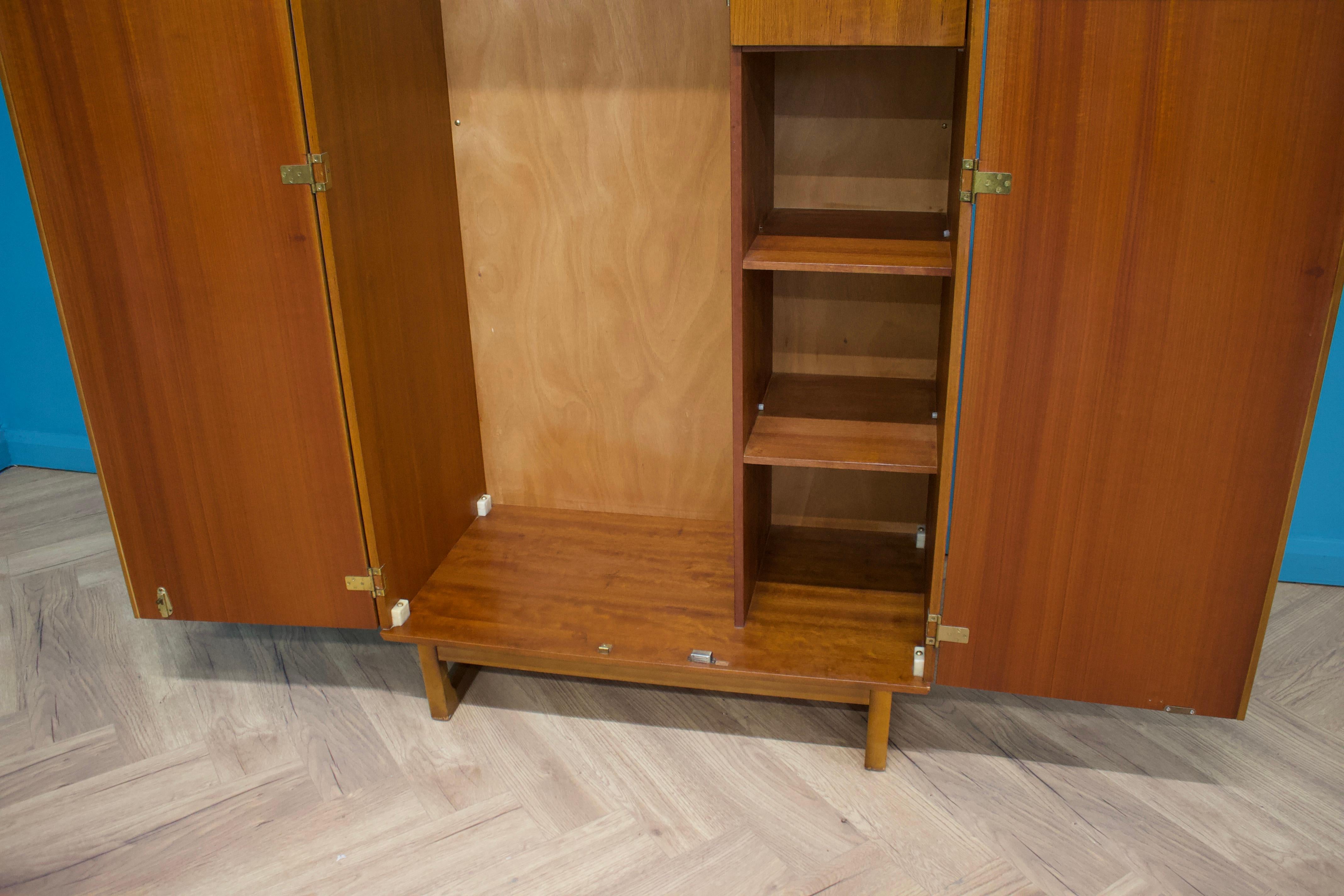 20th Century Mid-Century Teak Wardrobe from Stonehill, 1960s