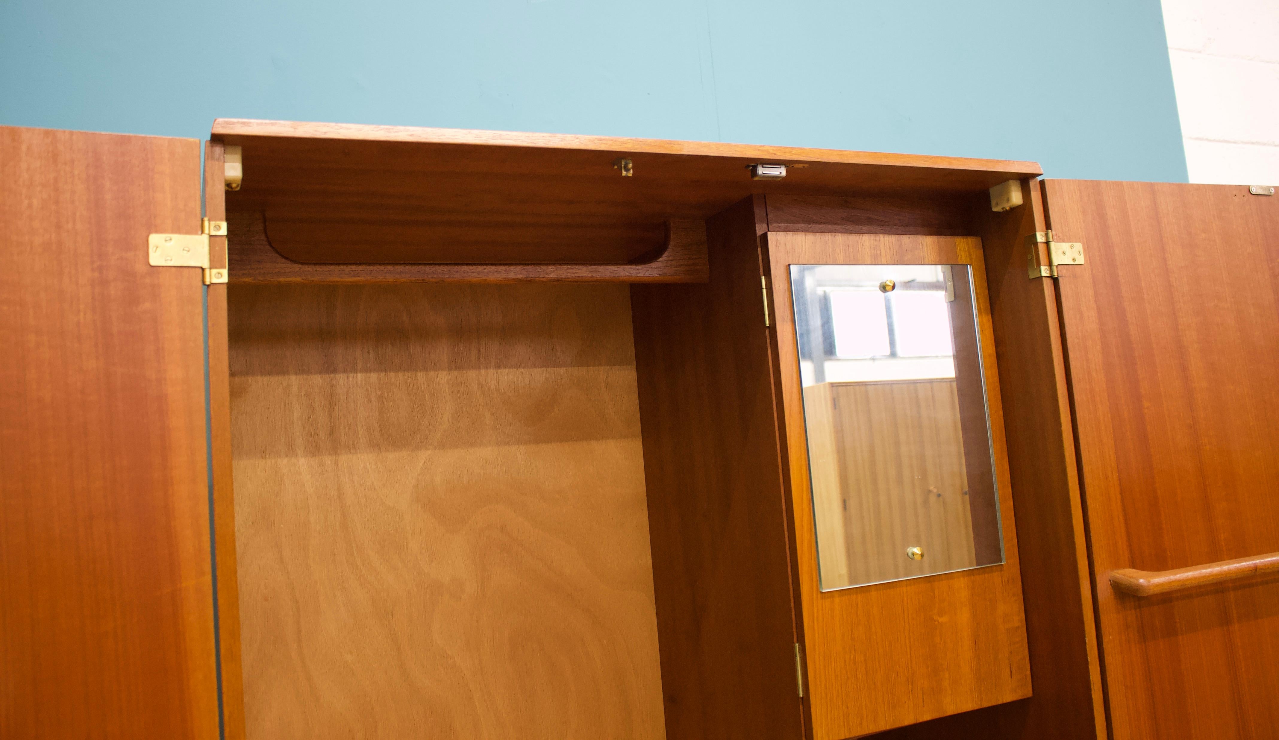 Mid-Century Teak Wardrobe from Stonehill, 1960s 1