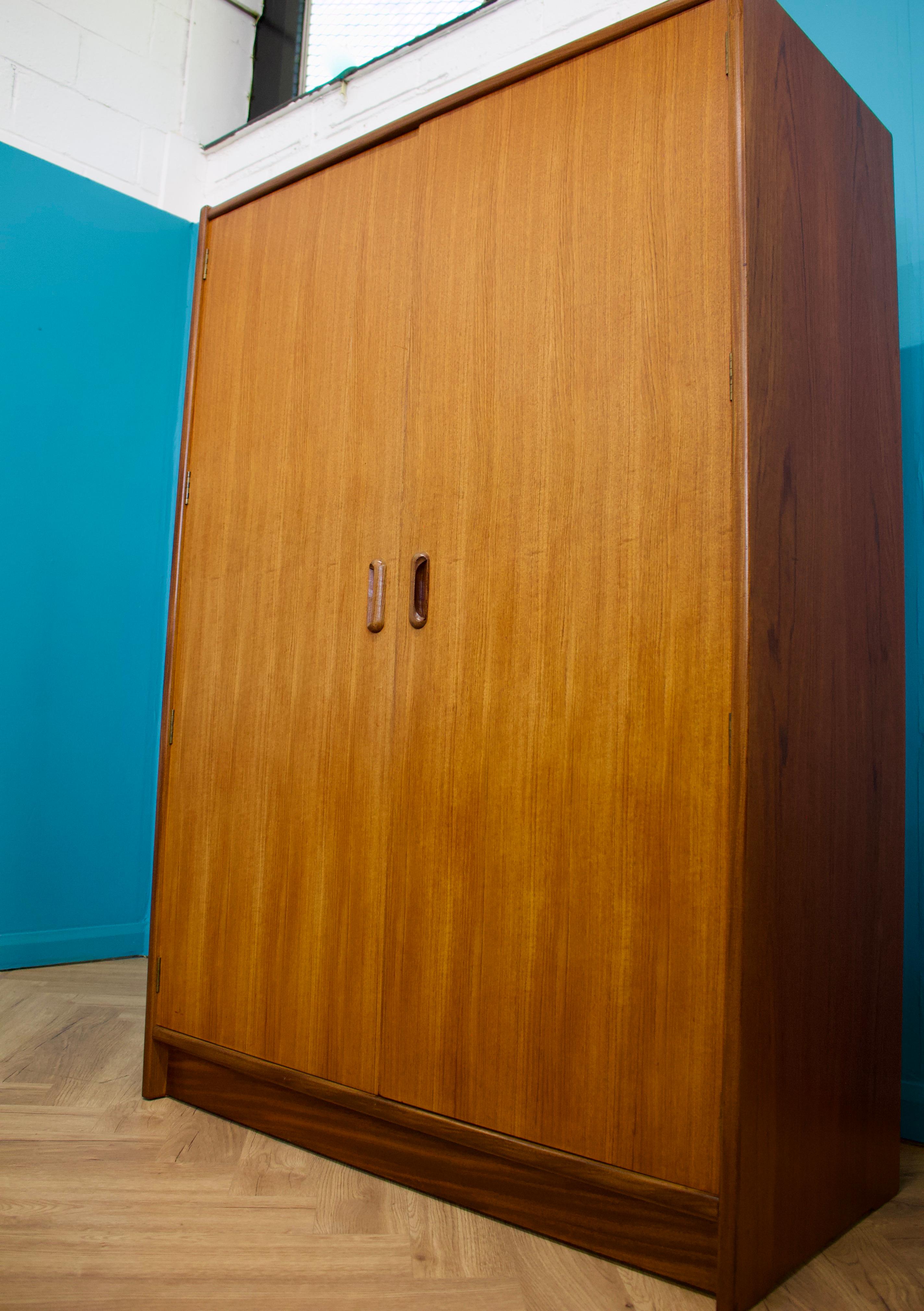 British Mid Century Teak Wardrobe from Younger, 1960s