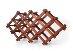 Mid Century Teak Wine / Bottle Rack