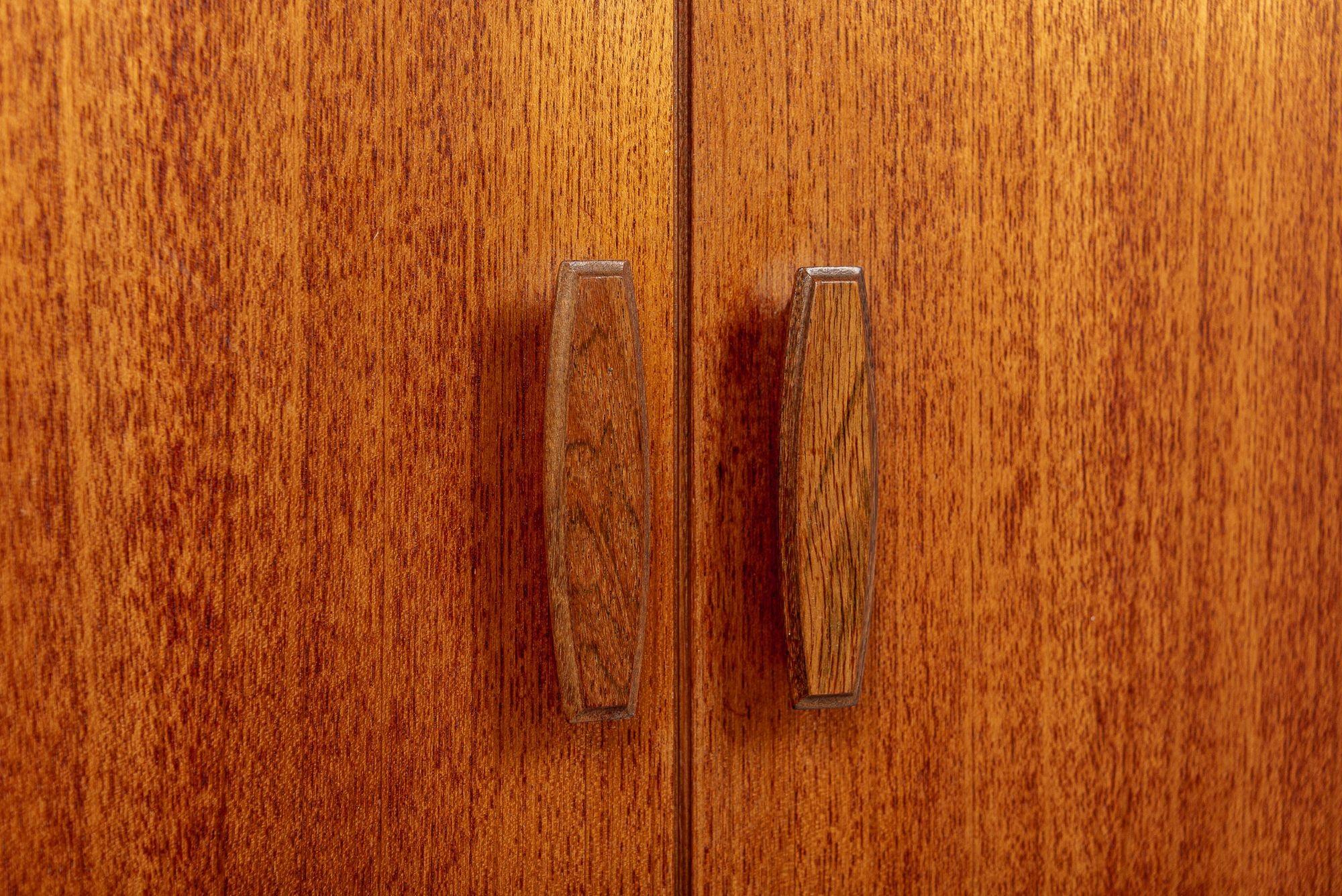 Mid Century Teak Wood Armoire Wardrobe Cabinet by G-Plan 1