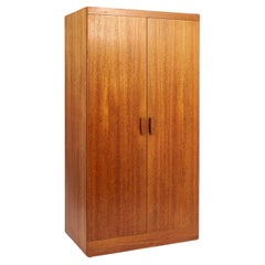 Used Mid Century Teak Wood Armoire Wardrobe Cabinet by G-Plan