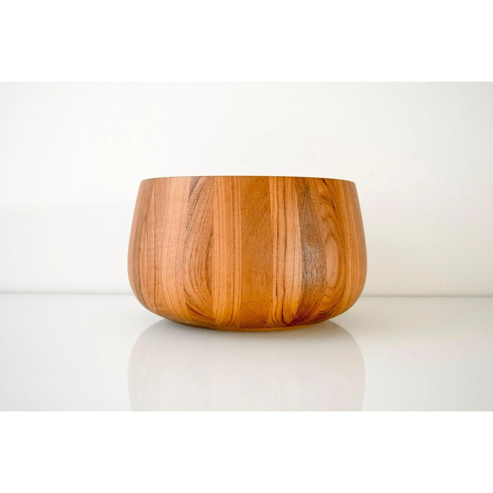 Unknown Mid-century Teak Wood Decorative Bowl by Dansk