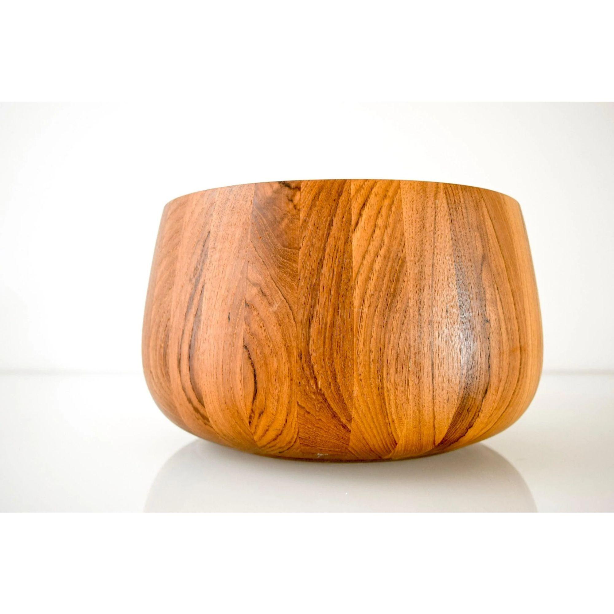 Mid-century Teak Wood Decorative Bowl by Dansk In Good Condition In Detroit, MI