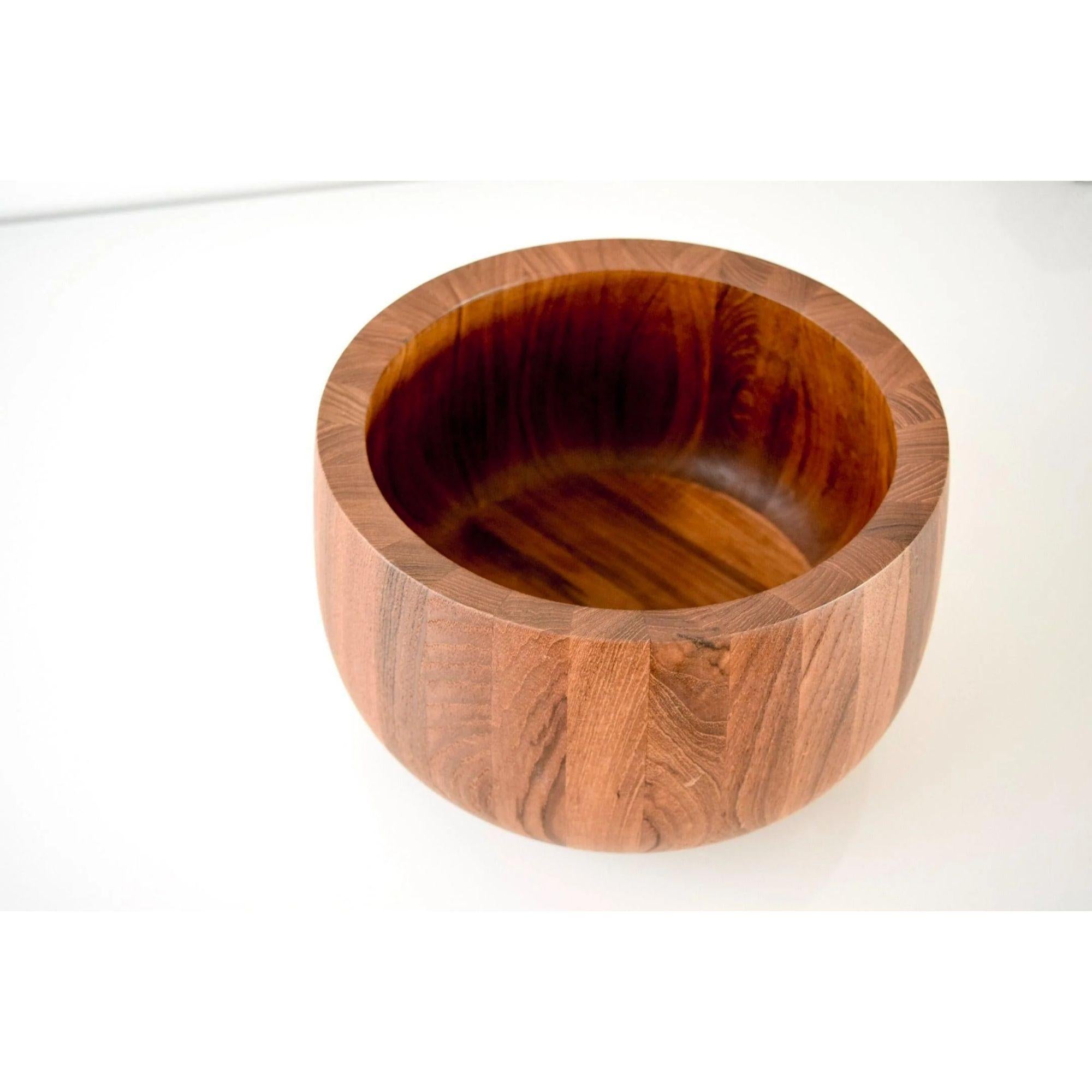 Mid-century Teak Wood Decorative Bowl by Dansk 1