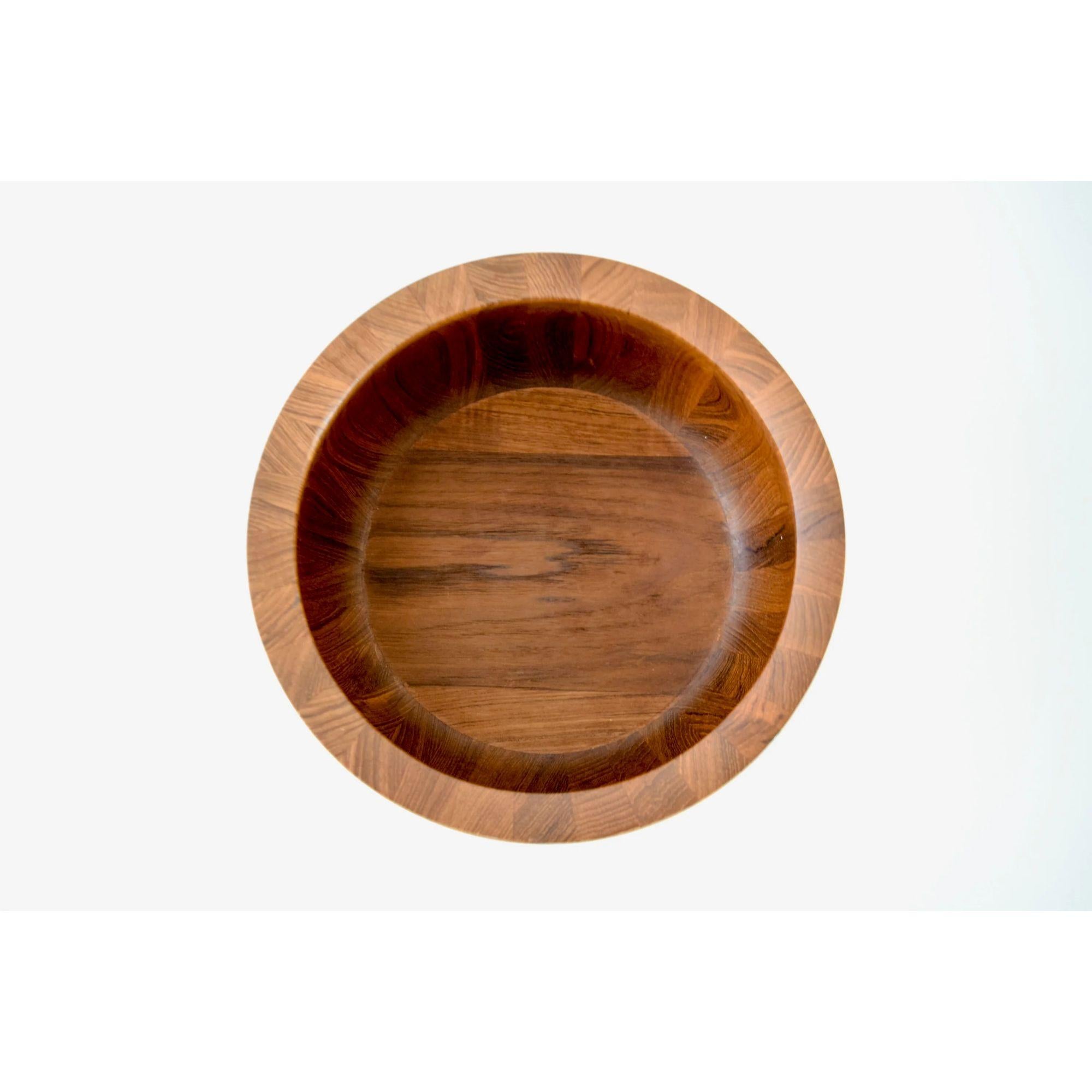 Mid-century Teak Wood Decorative Bowl by Dansk 2