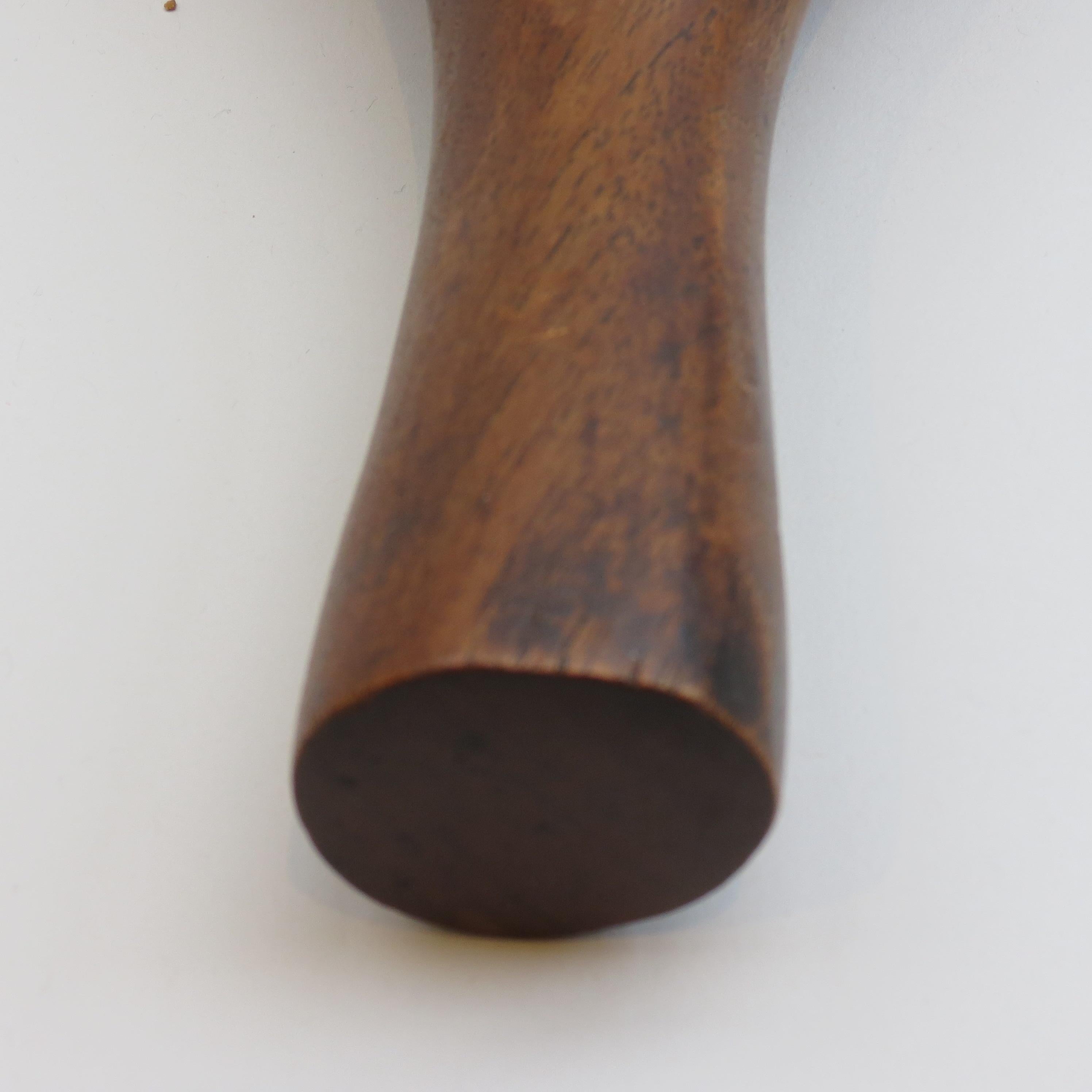 Mid-century Teak Wood Dish Serving Bowl with Handle 1960s en vente 6