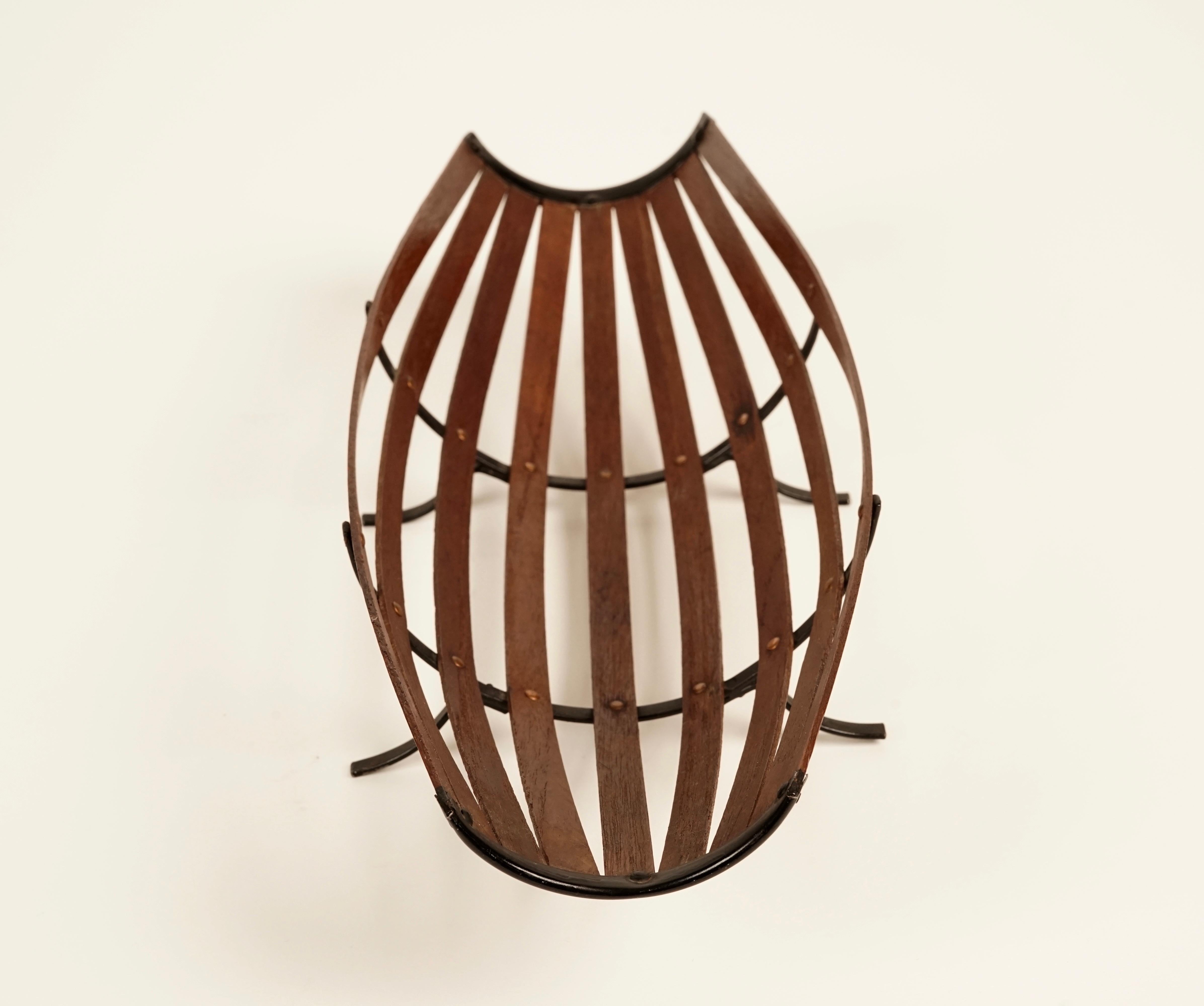 Mid-Century Modern Midcentury Teak Wood Fruit Basket