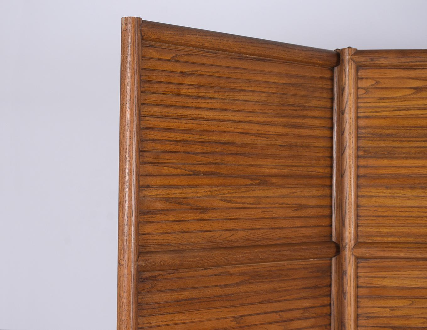 mid century teak room divider