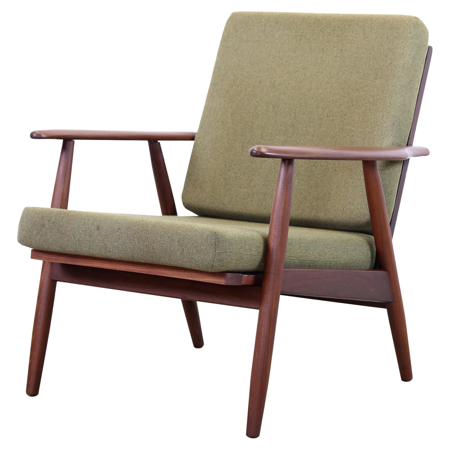 Mid Century Teak Wooden Danish Design Armchair, 1960
s