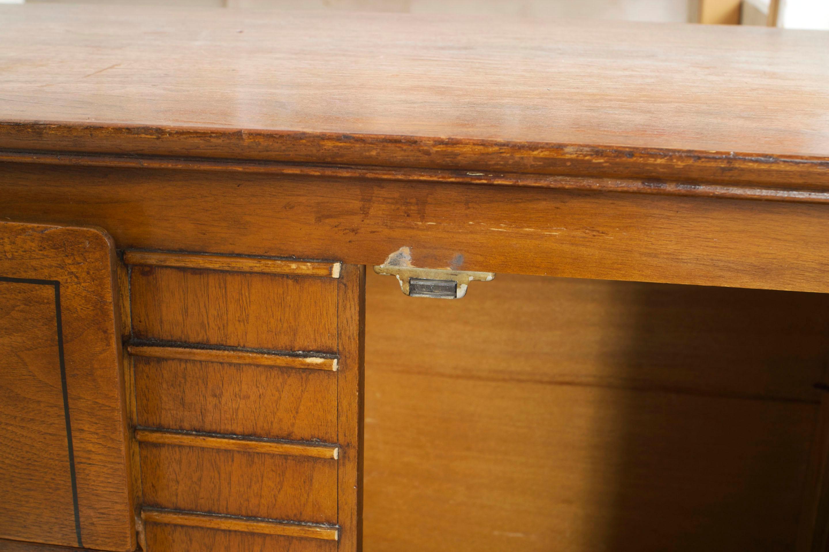 Mid-Century Scandinavian Teakwood Sideboard In Good Condition In Queens, NY