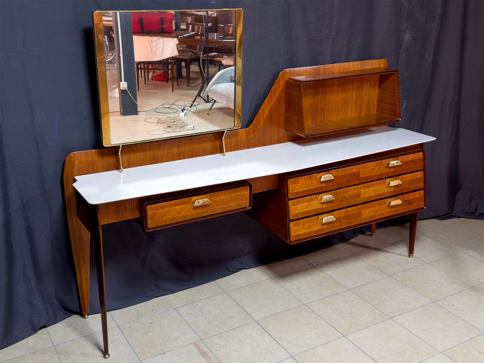 Mid-Century Teakwood Sideboard or Dresser by La Permanente Mobili Cantù, 1950s For Sale 13