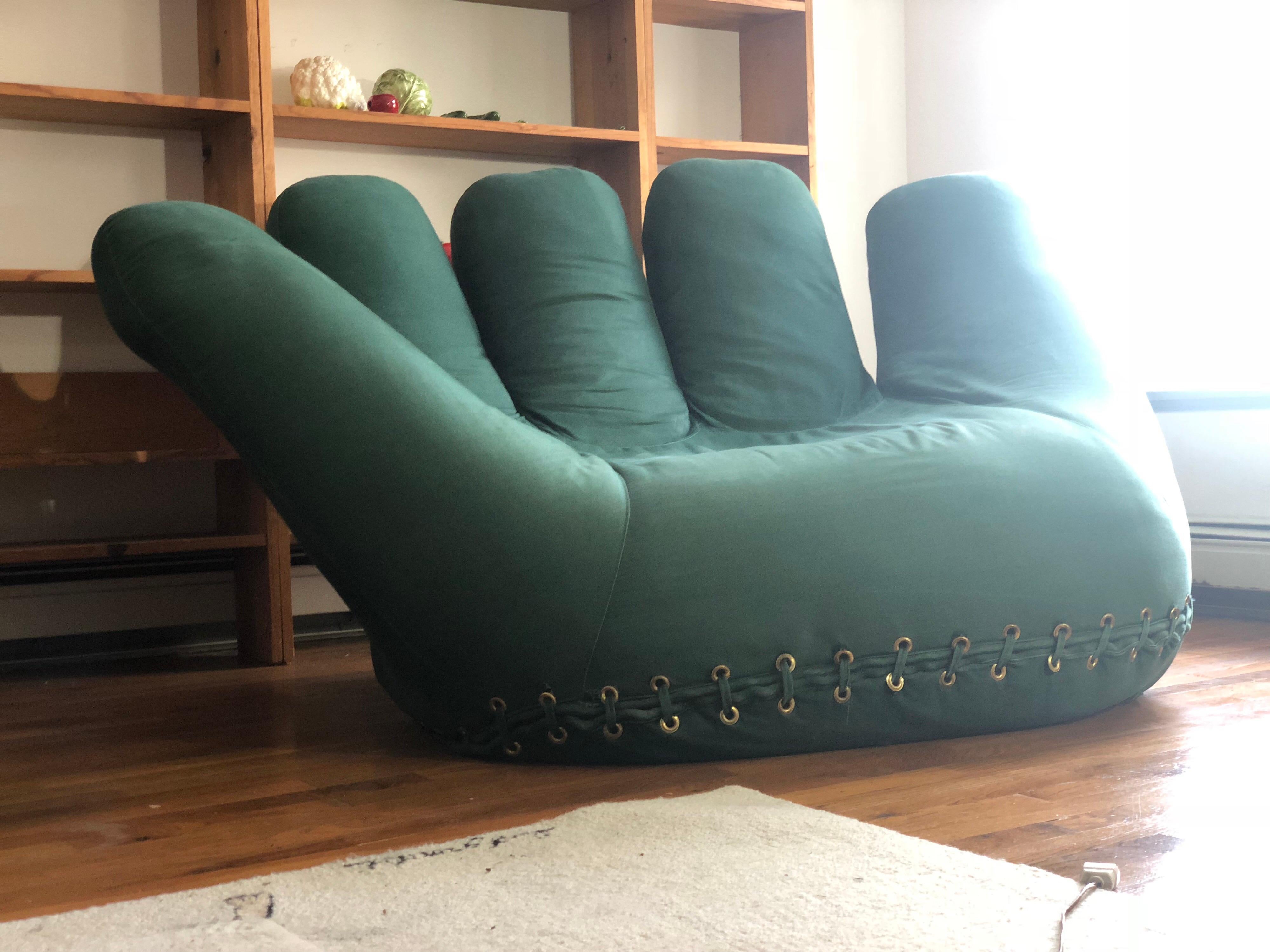 Italian Mid-Century Teal BluePoltronova Joe Chair by De Pas, D’Urbino, Lomazzi, 1970