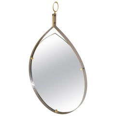 Midcentury Teardrop Mirror, Italy