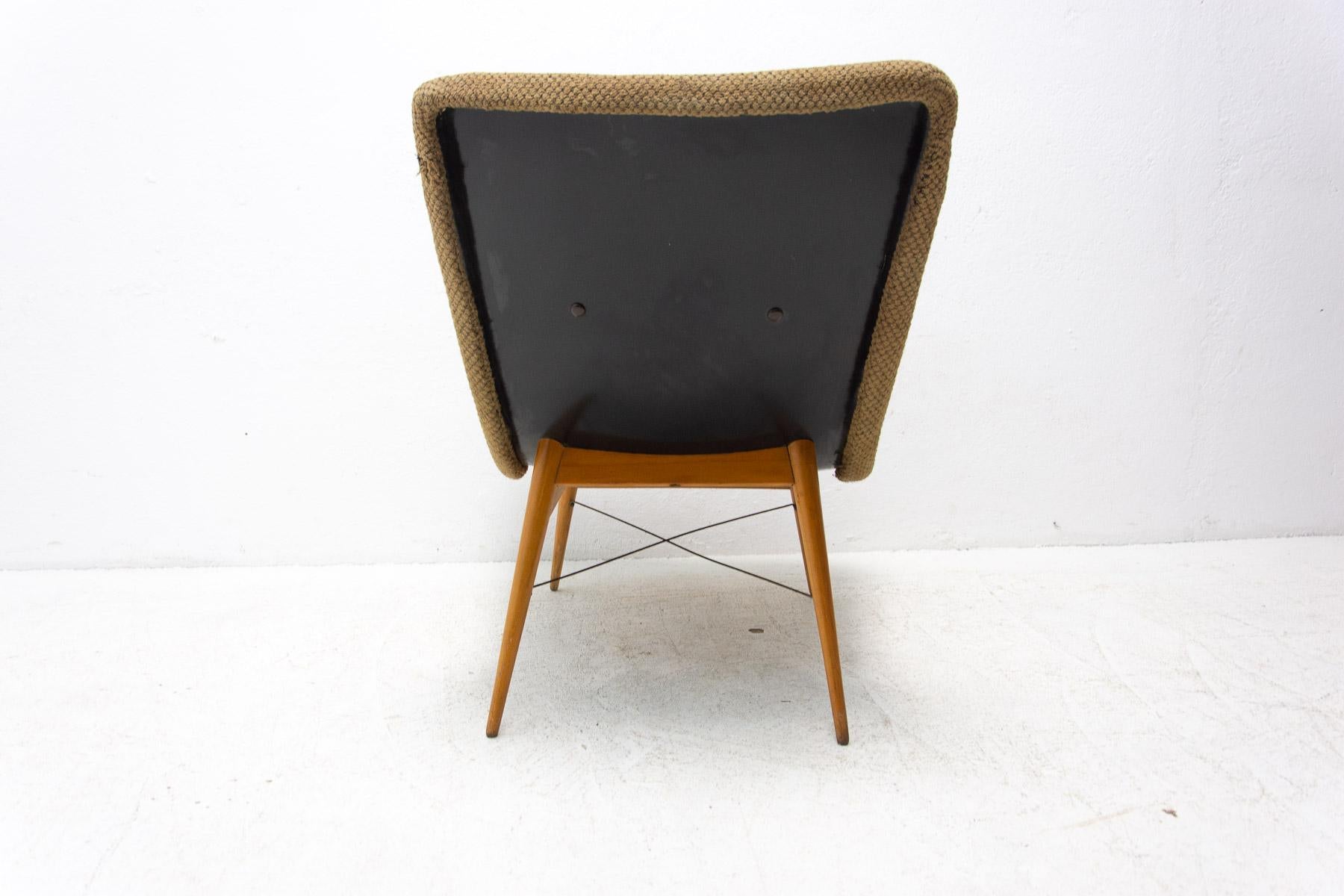 Fabric Mid-Century Television Chair by Miroslav Navratil, 1950's