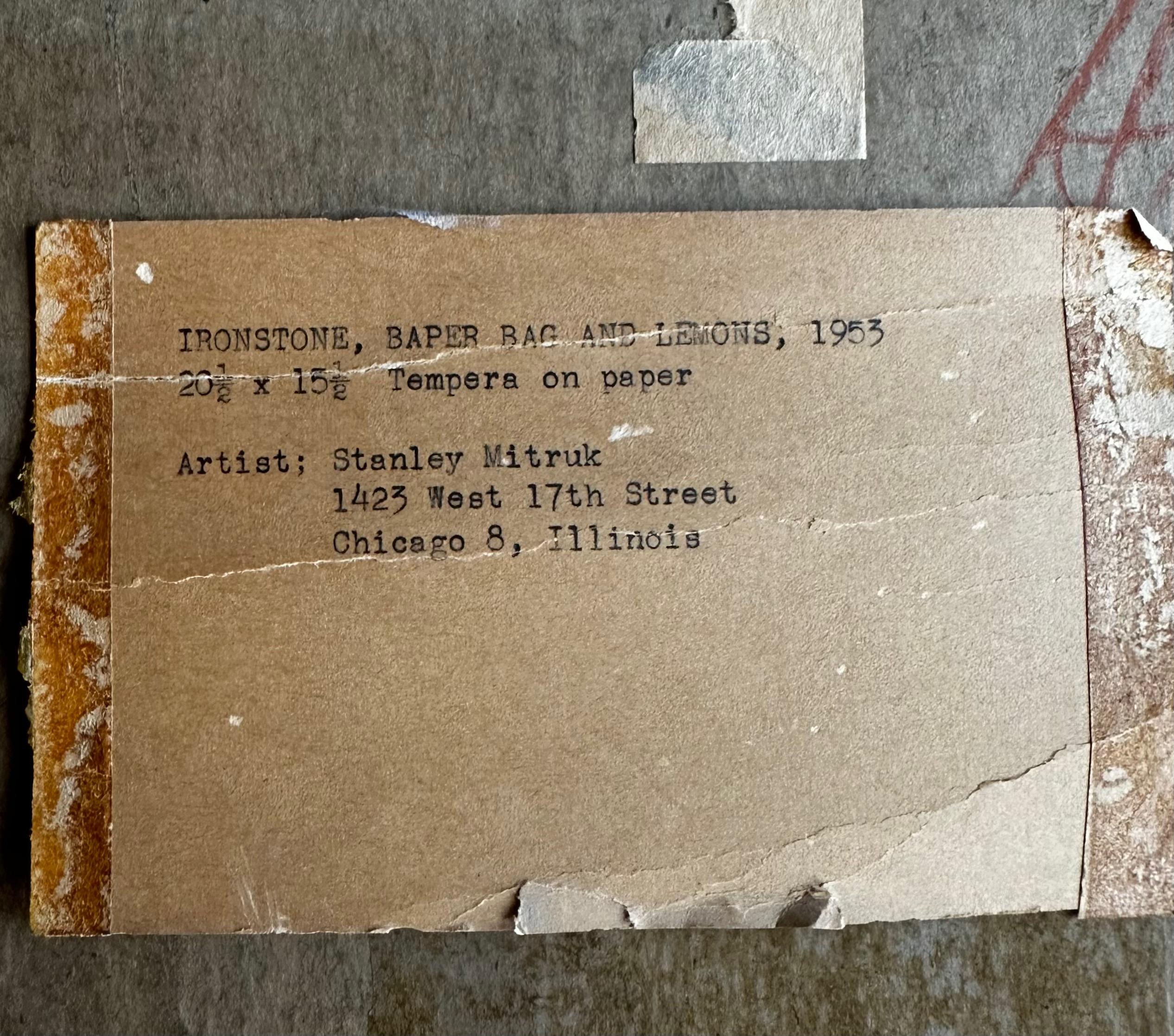 Mid-Century Tempera Painting by Listed Artist Stanley Mitruk For Sale 10
