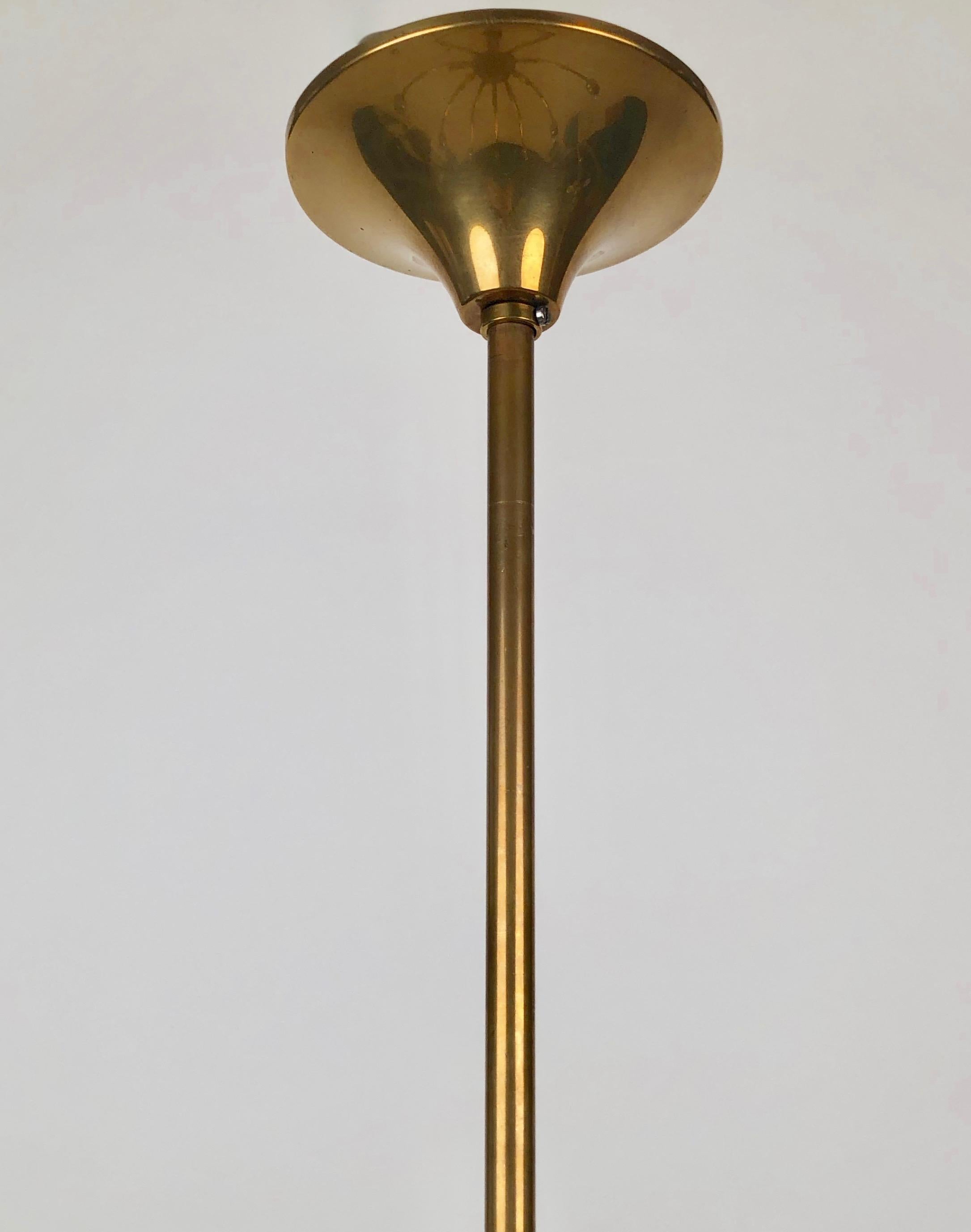 Lampadario a dieci bracci in ottone di Ruper Nikoll, prodotto in Austria. in vendita 1