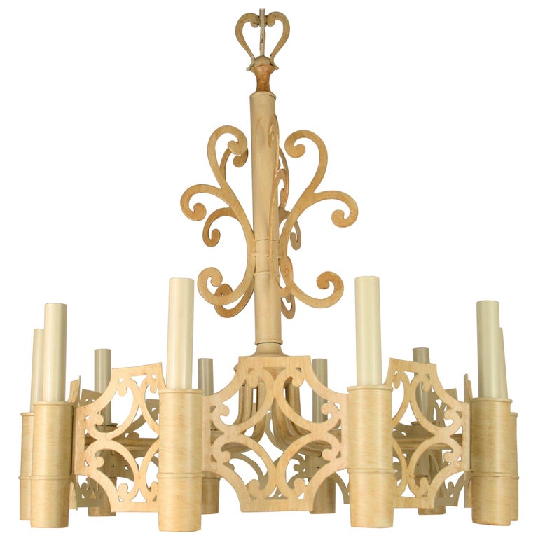 French Mid Century Ten-Light Chandelier For Sale at 1stDibs | nautical ...