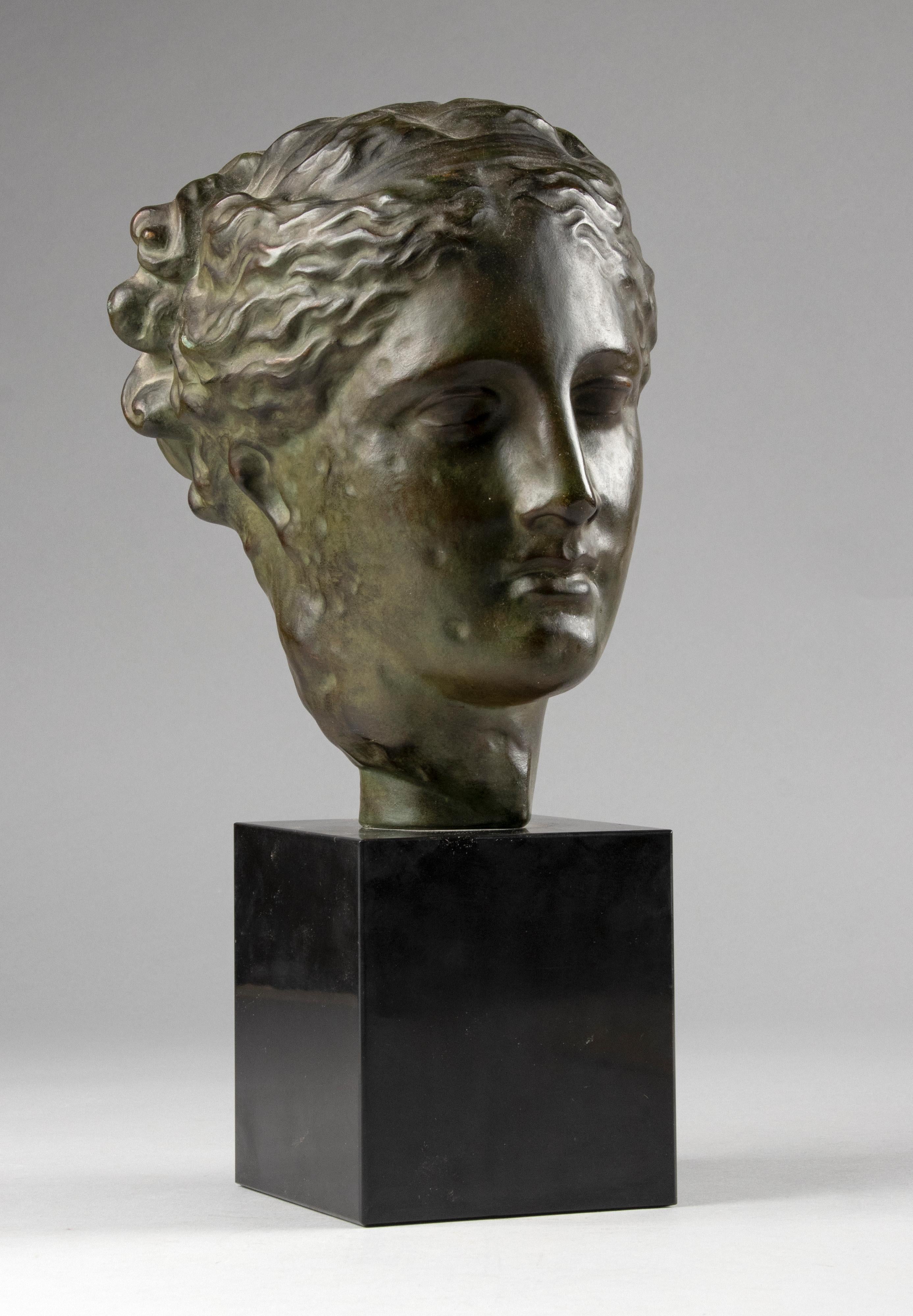 Mid Century Terracotta Sculpture of the Greek Goddess Hygeia 2