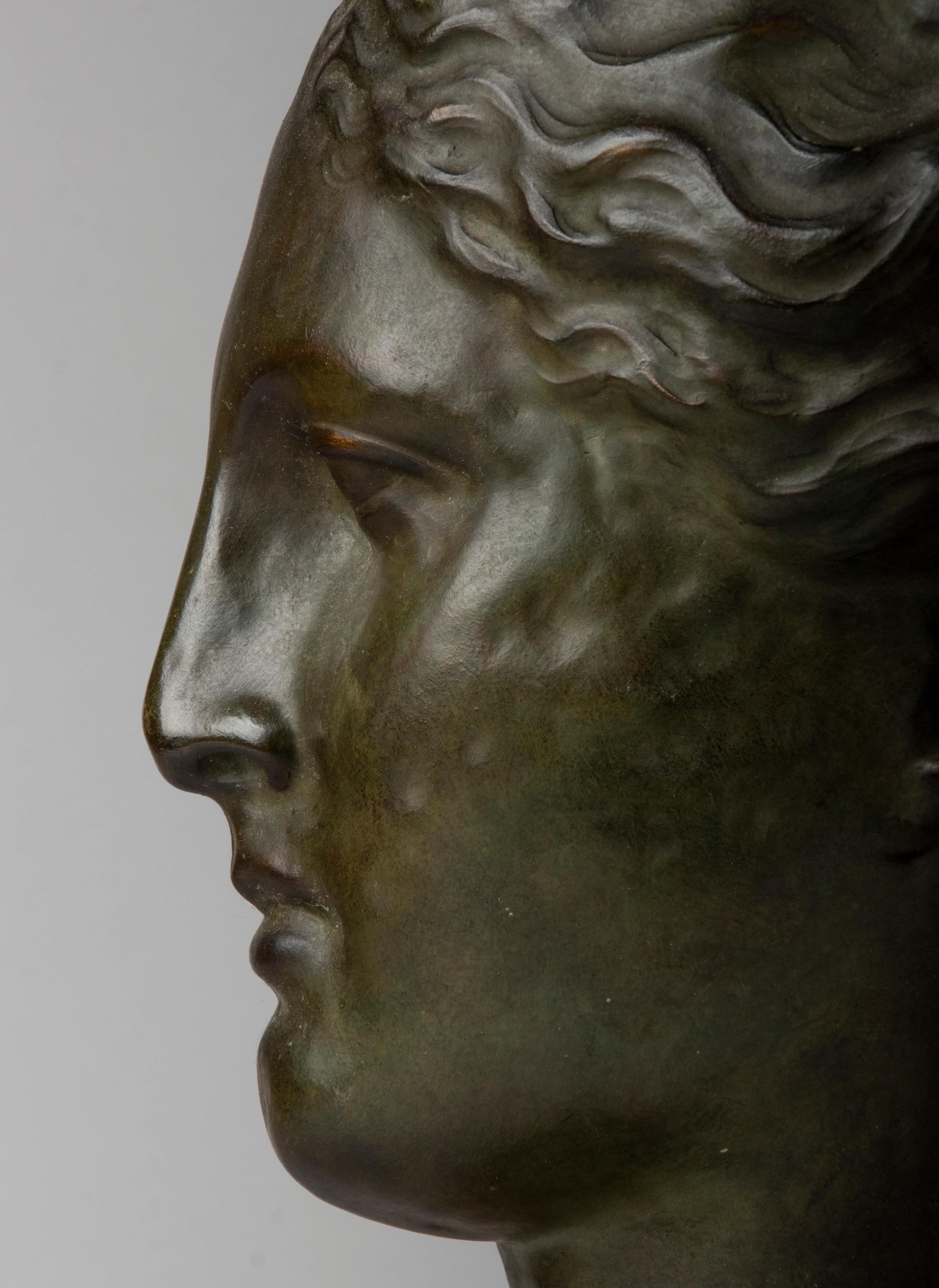 Mid Century Terracotta Sculpture of the Greek Goddess Hygeia 6