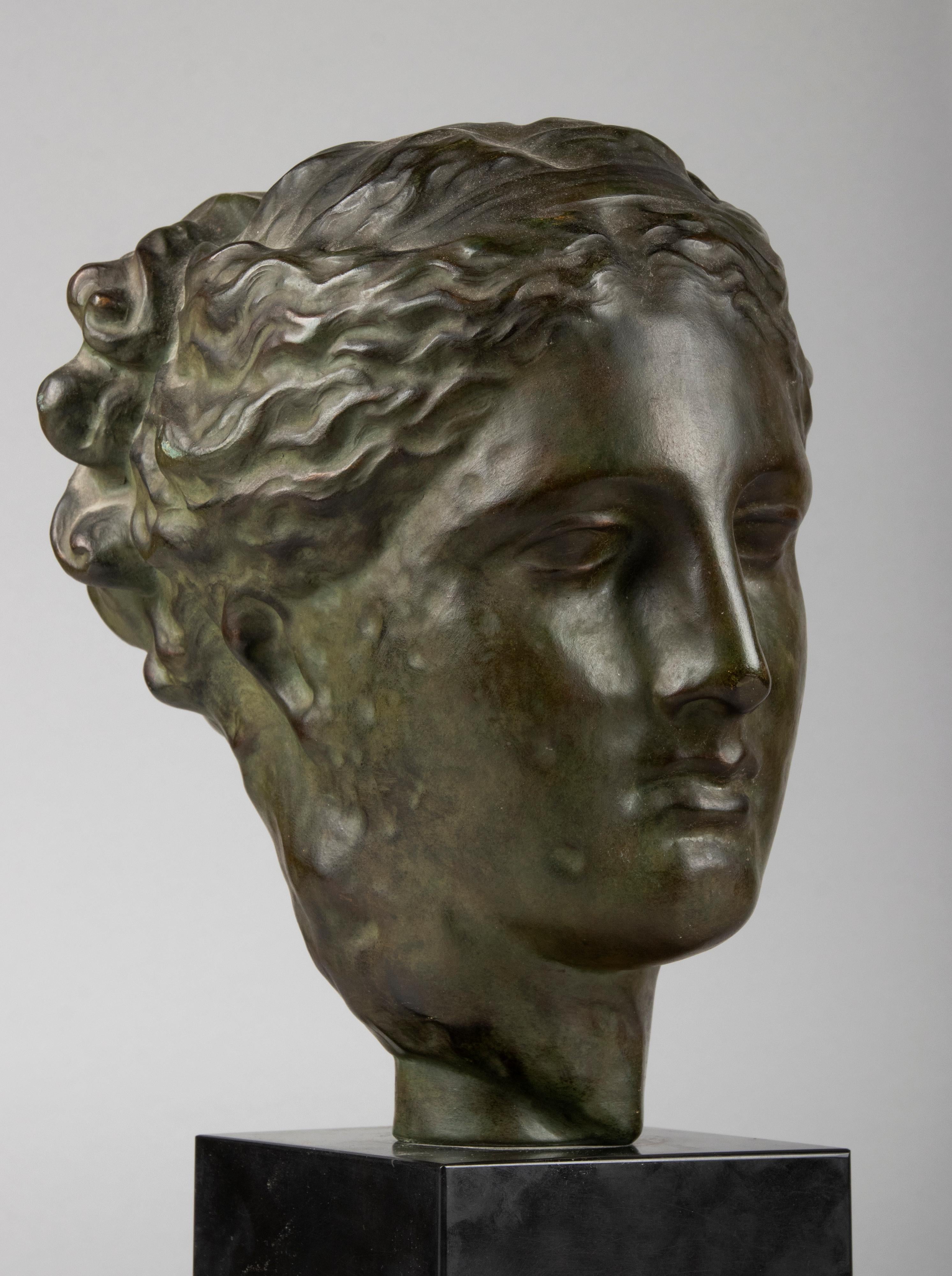 Mid Century Terracotta Sculpture of the Greek Goddess Hygeia 10