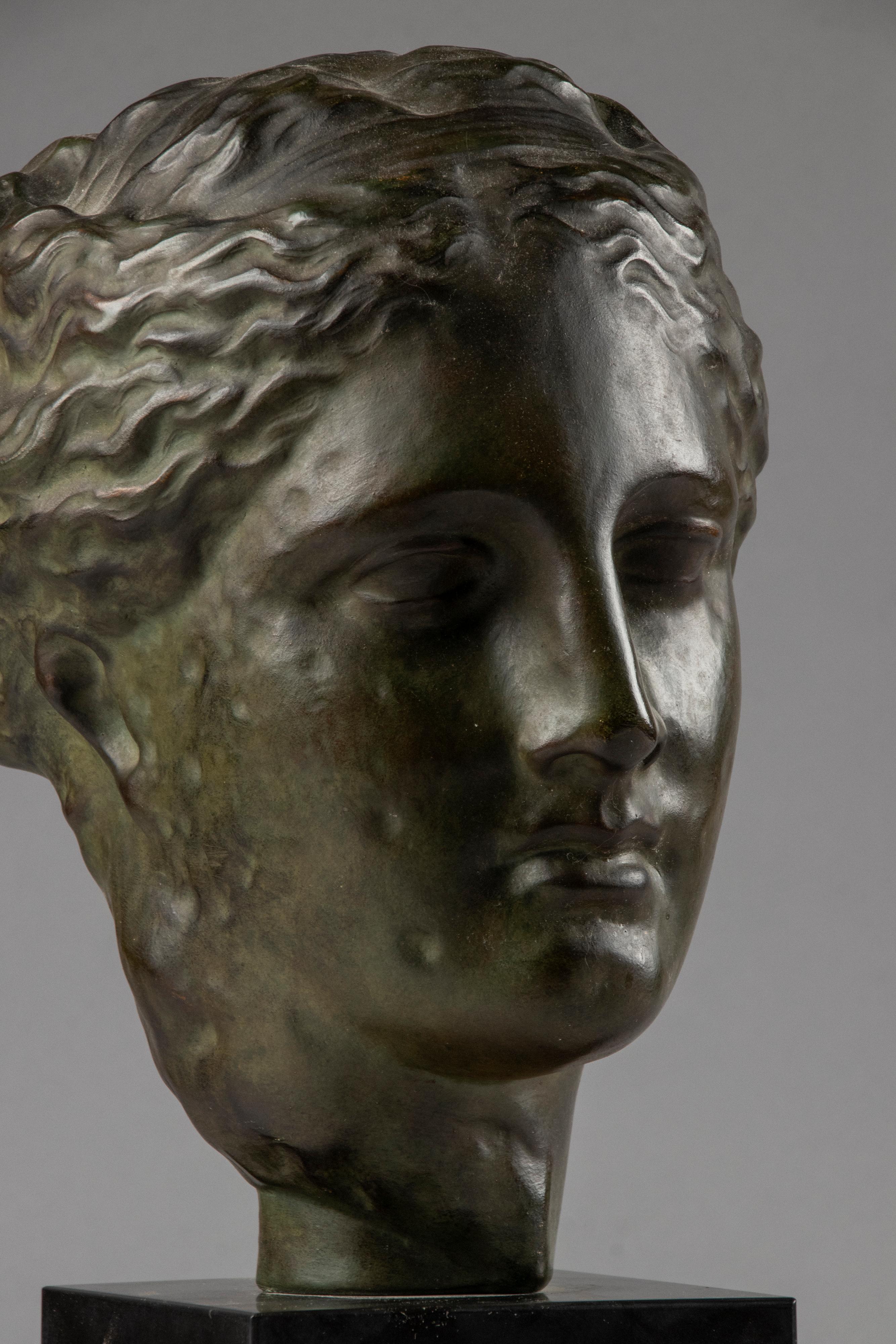 Mid Century Terracotta Sculpture of the Greek Goddess Hygeia 11