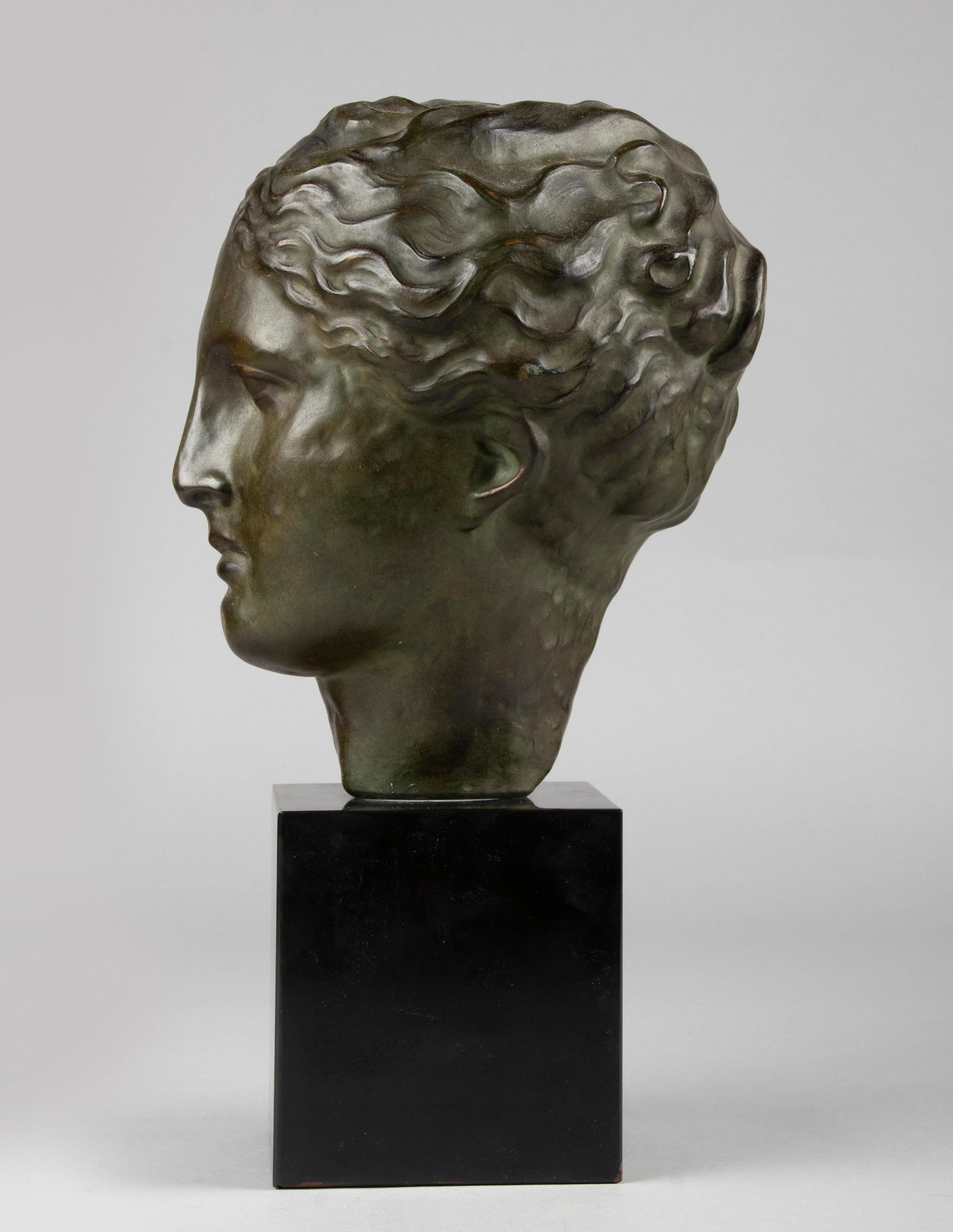 Mid-20th Century Mid Century Terracotta Sculpture of the Greek Goddess Hygeia