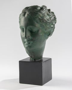 Mid Century Terracotta Sculpture of the Greek Goddess Hygeia