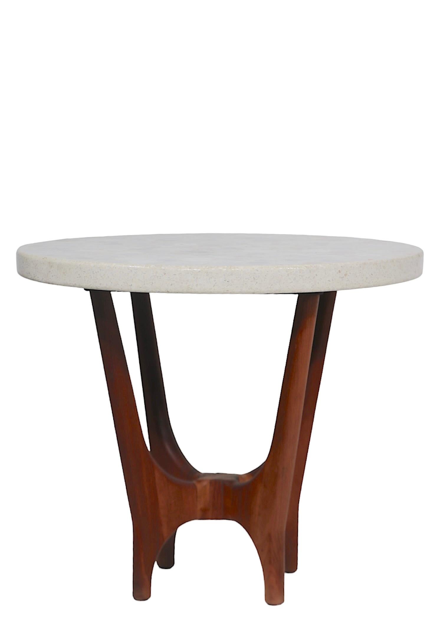 Mid Century Terrazzo, Marble, Onyx Top Side Table by Harvey Probber c 1960's  For Sale 6