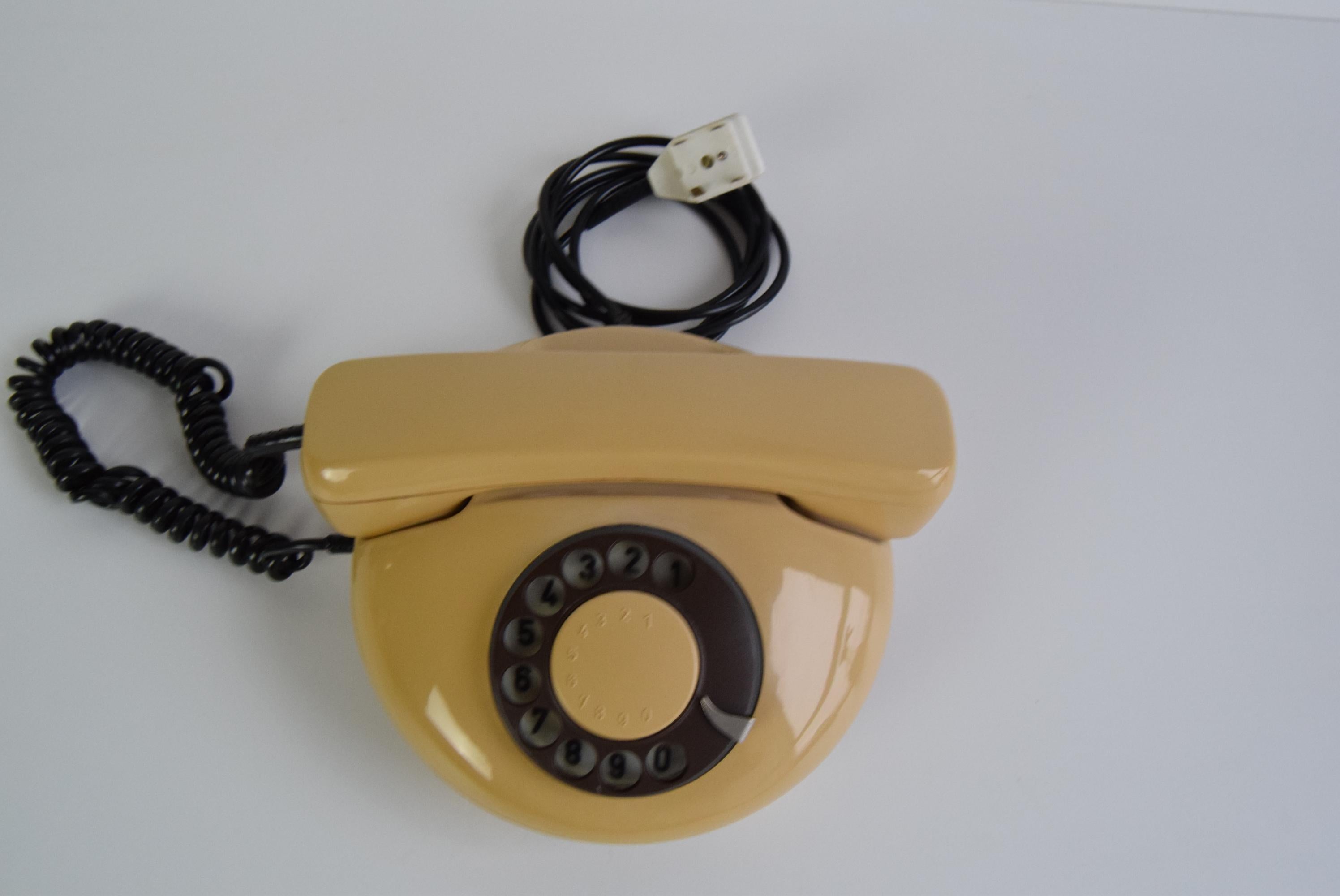 Mid-Century Modern Mid-century Tesla Phone, 1980s, Czechoslovakia For Sale