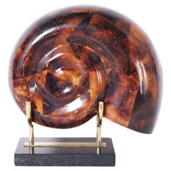 Mid-Century Tessellated Penshell Nautilus on Stand by Maitland-Smith