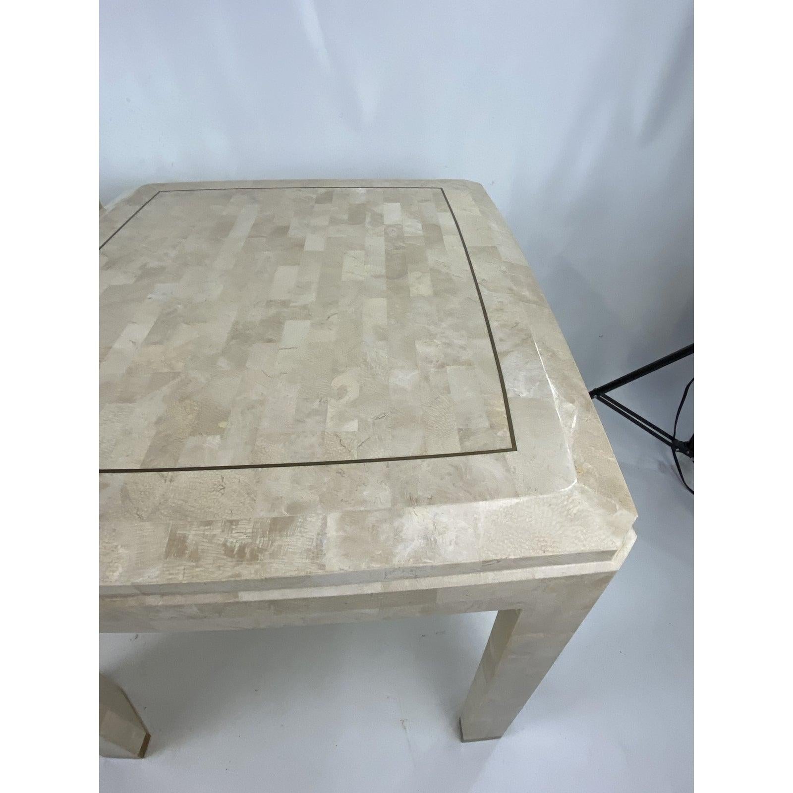 Mid-Century Tessellated Side Tables by Maitland Smith, a Pair For Sale 4
